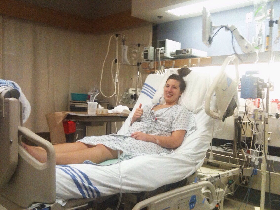 Here I am in the CICU in stable condition for the first time. You can tell that they pumped me with a lot of fluids (6 bags!) when they were trying to get my blood pressure back to readable.