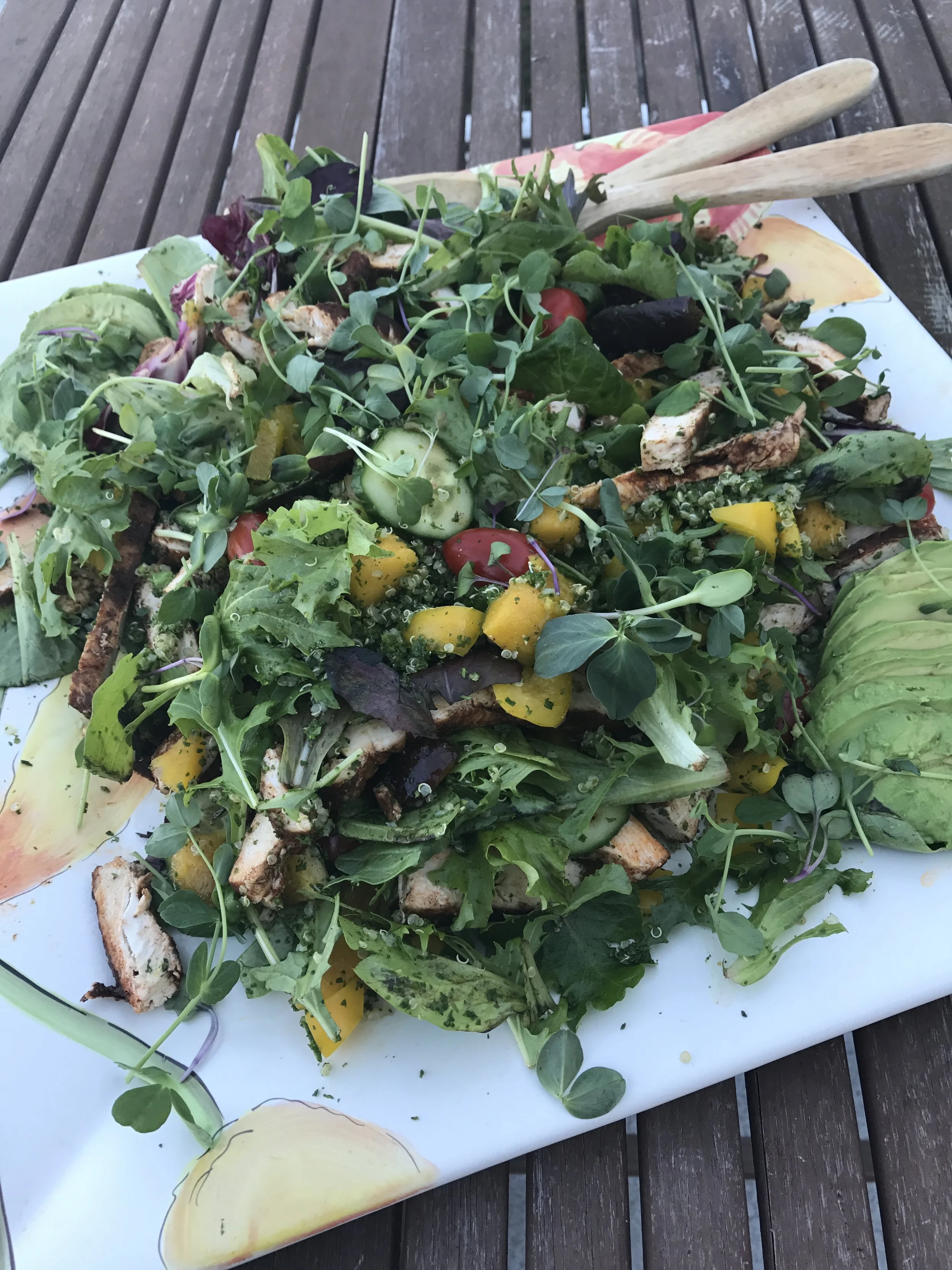 Family Style Blackened Chicken Salad