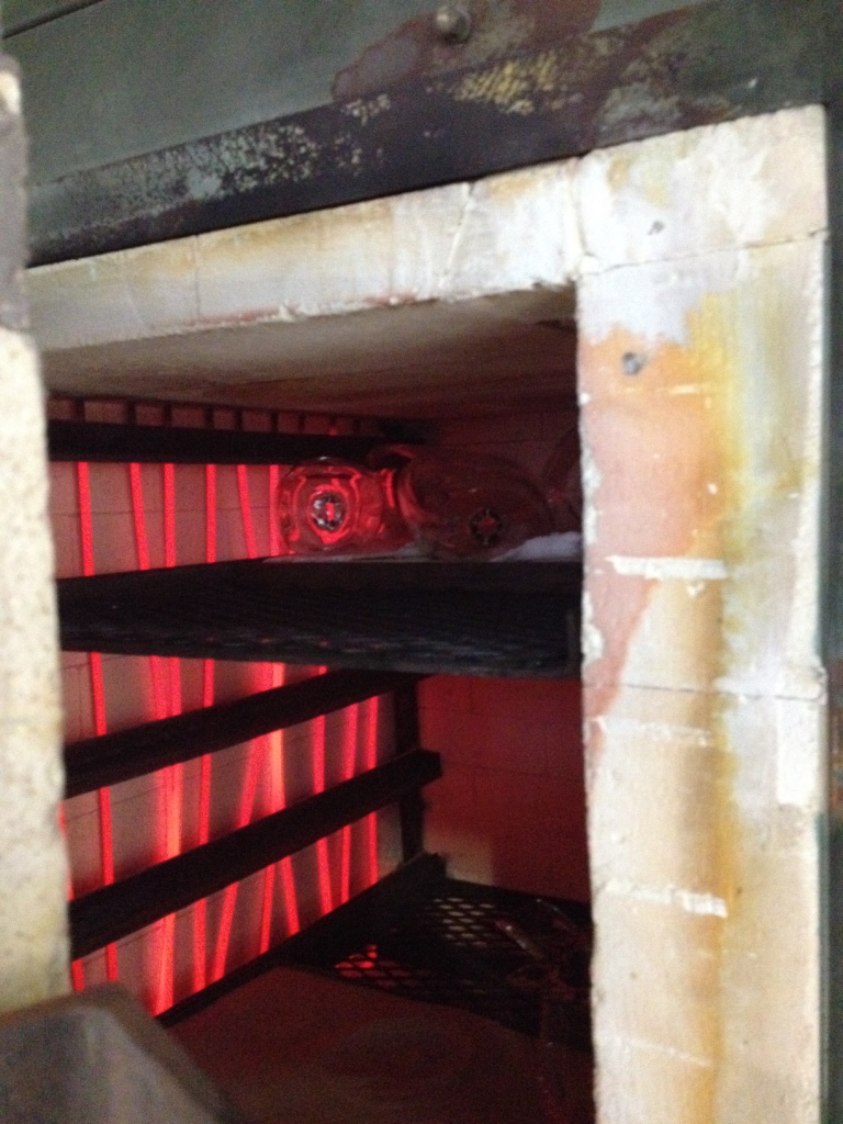 then it's into the lehr, for the long annealing process.....