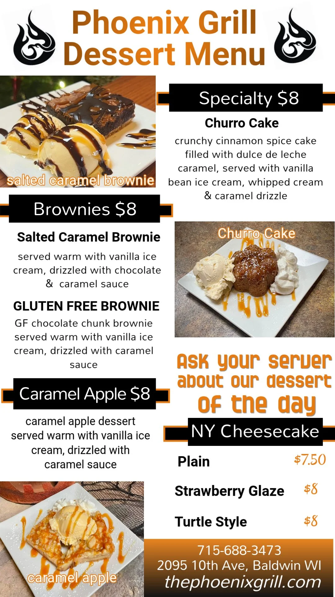Menu — Phoenix Grill & Event Center