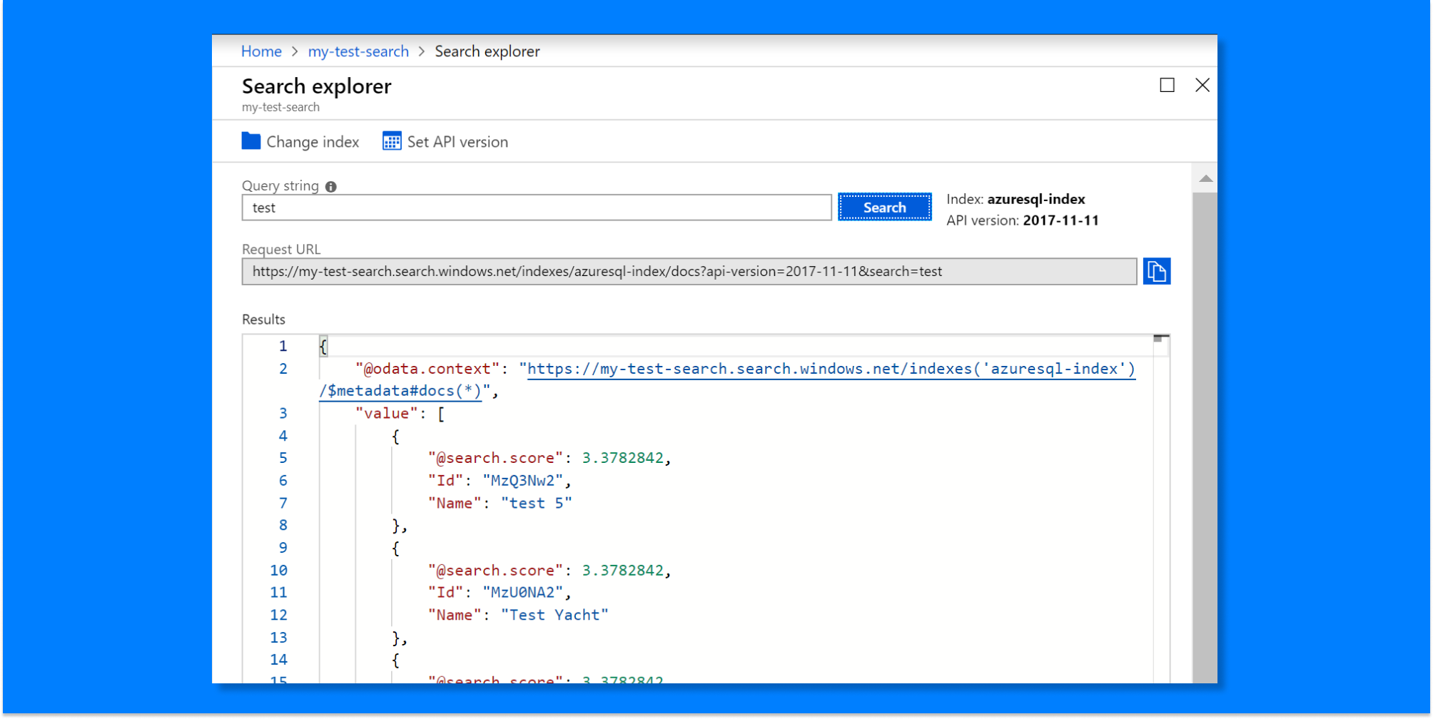Indexing and Searching an Azure SQL database with Azure Search — James Mundy