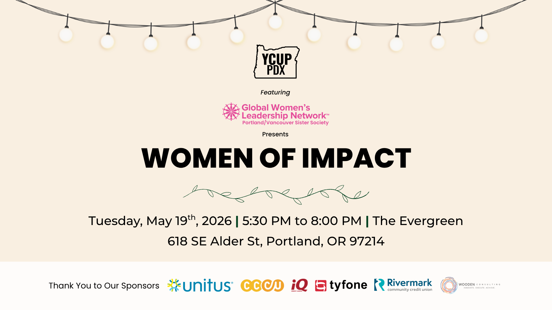 YCUP PDX Women of Impact 2026