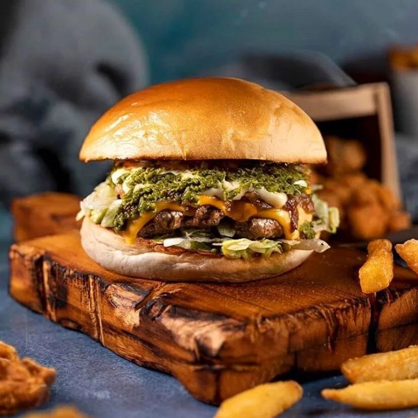 &quot;here, we see a wild burger in its natural environment&quot;... 

🍔 Electric Thunder
⚡️beef patty - american cheese - caramelised oniom - lettuce - roasted green pepper chimichurri - guacamole - kewpie mayo⚡️

Thank you for supporting our famil