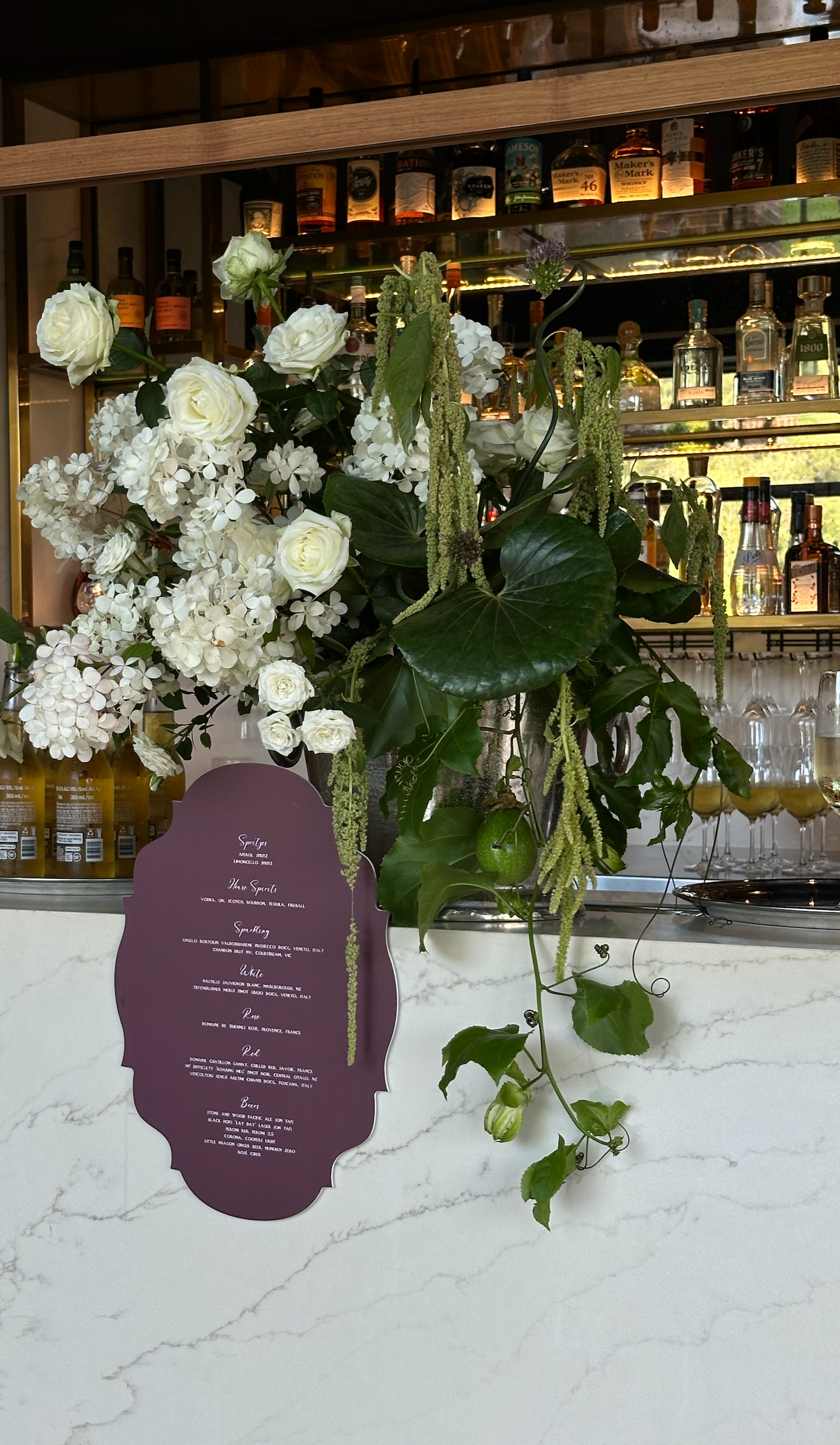 LUSH BAR ARRANGEMENTS from $ 450