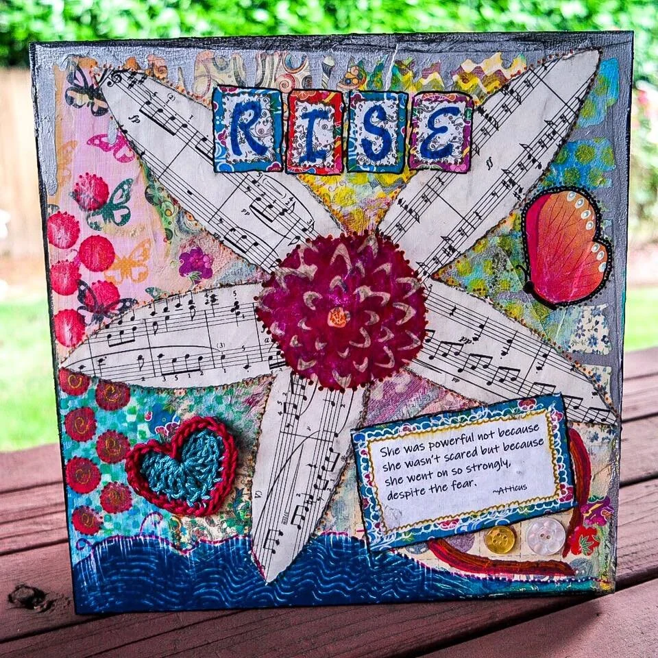 Carrie’s art project for the wisdom theme of “Creation.”