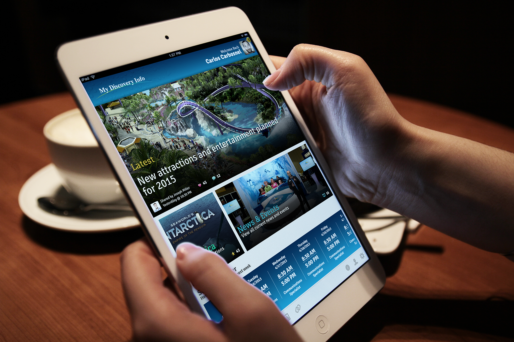Seaworld App for the iPad - Creative Direction // Design