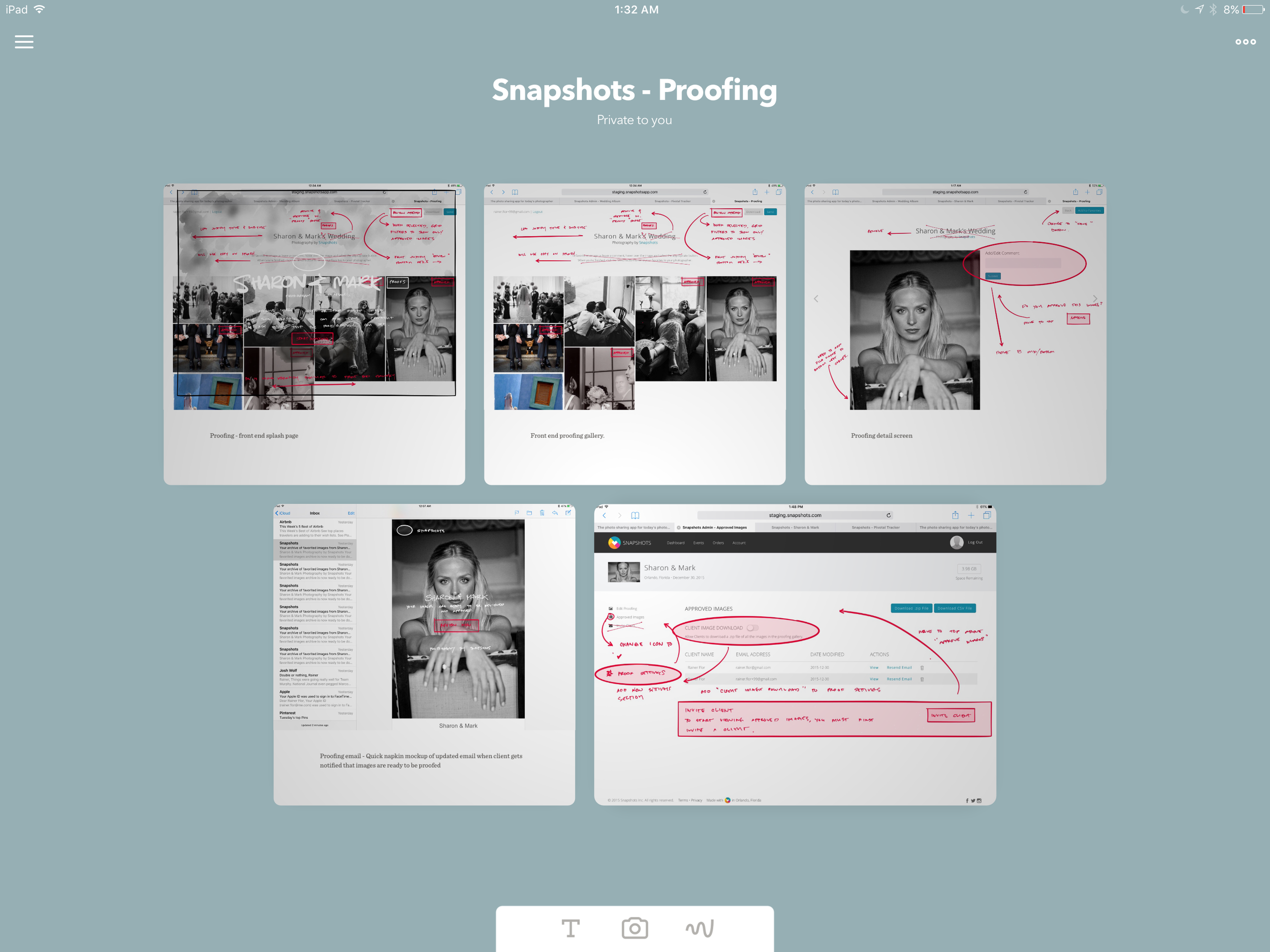 Snapshots Proofing - Markup 