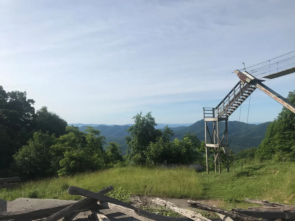 The view from Big Walker Mountain. If you feel like it you can go up to the top of the tower.