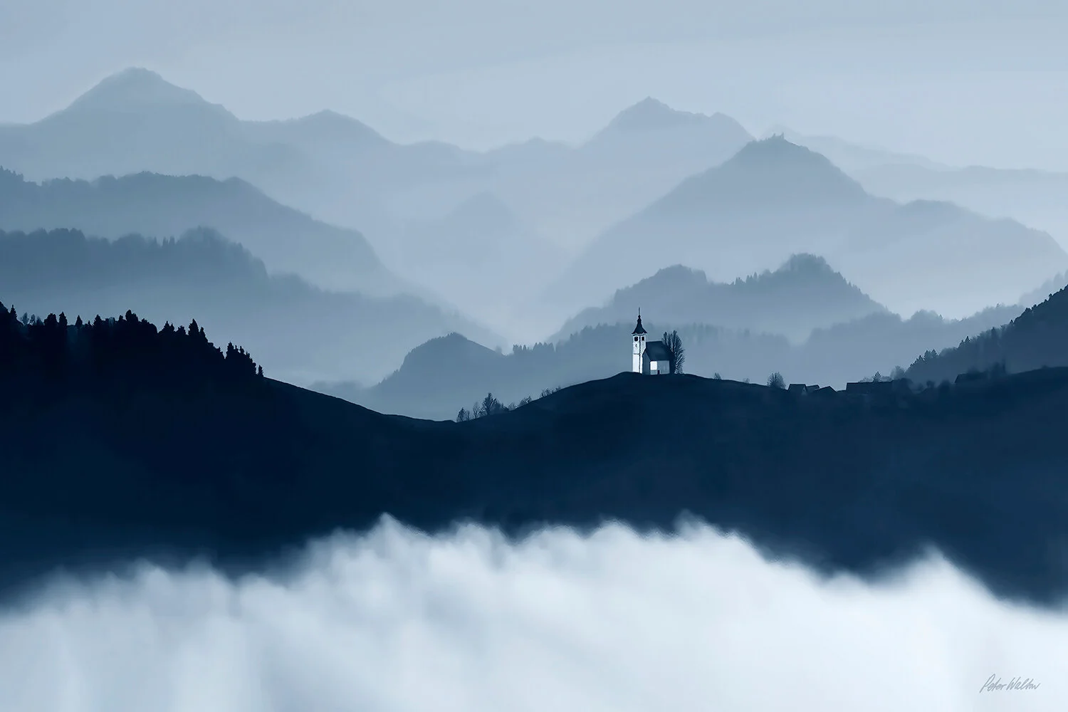 Little church in the mountains