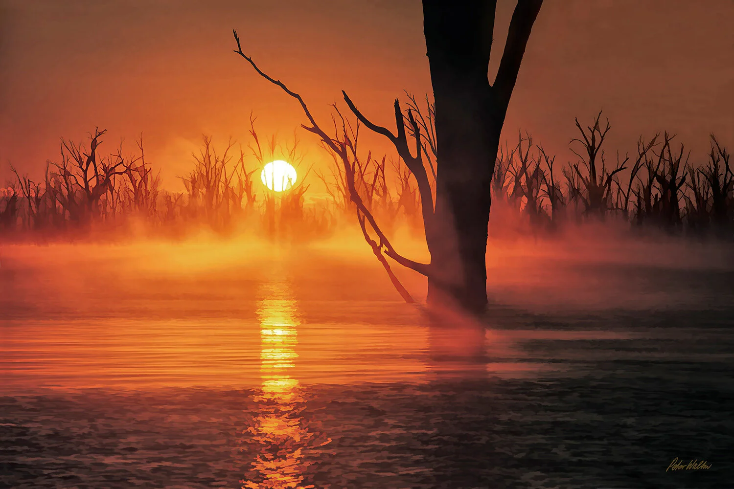 Sunrise over Lake Mulwala
