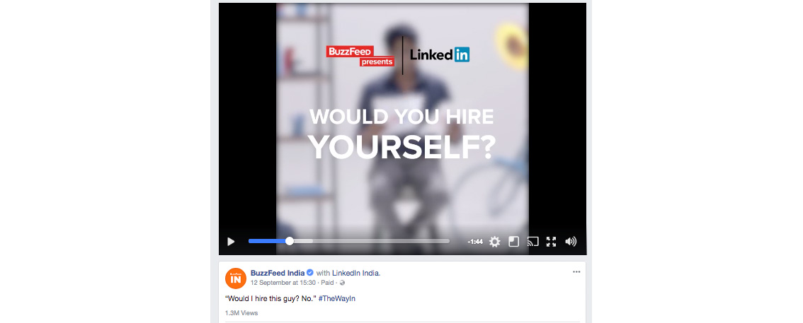 BUZZFEED content created by Edwin for LinkedIn, India