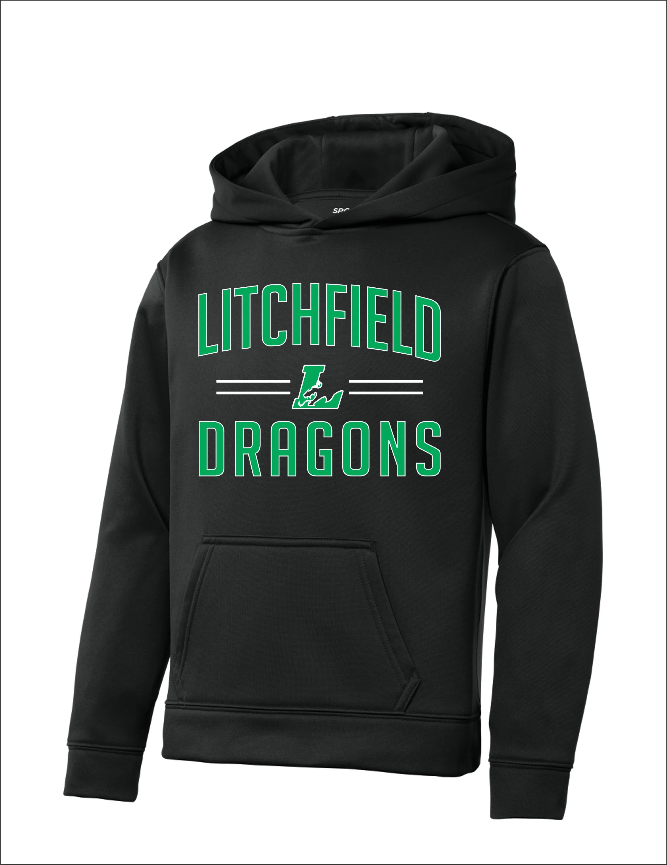 Youth Performance Fabric Sport Tek Hoodie YM-YXL — Pursley Embroidery u0026  Design