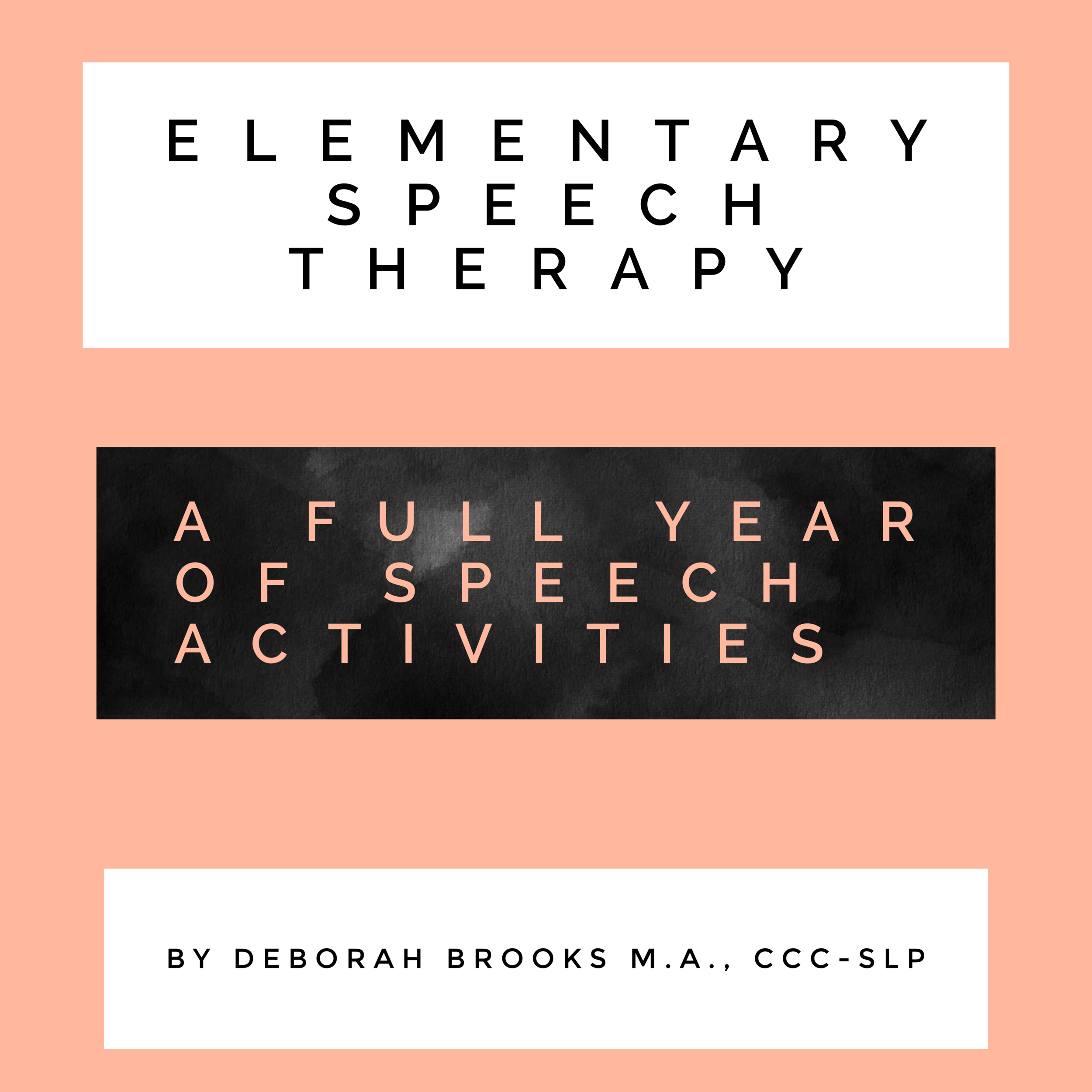 Elementary Speech Therapy Packet K-4th grade