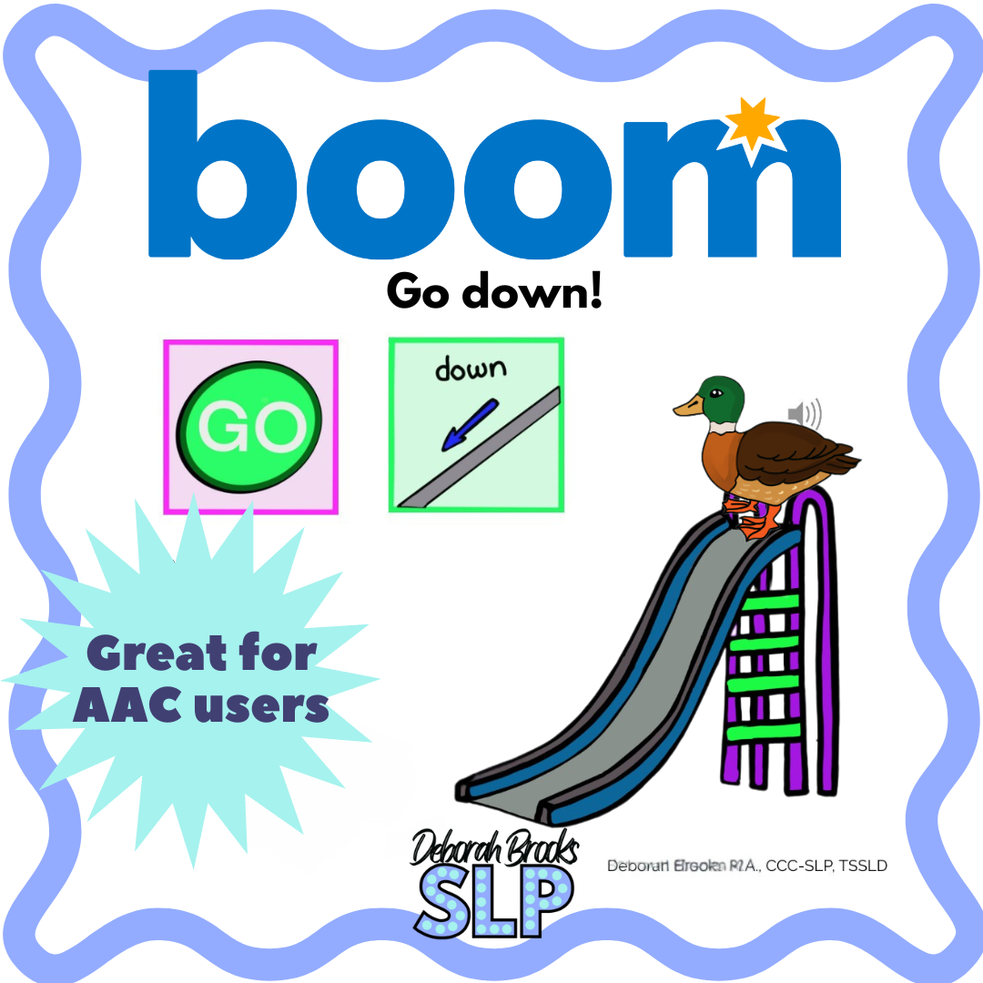 BOOM CARDS Core words: Go down!