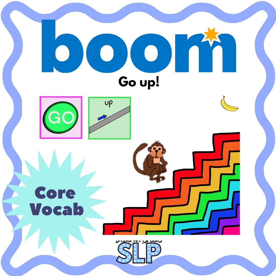BOOM CARDS Core Word Phrase: Go Up!