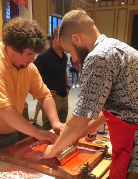 Helping an attendee pull their print
