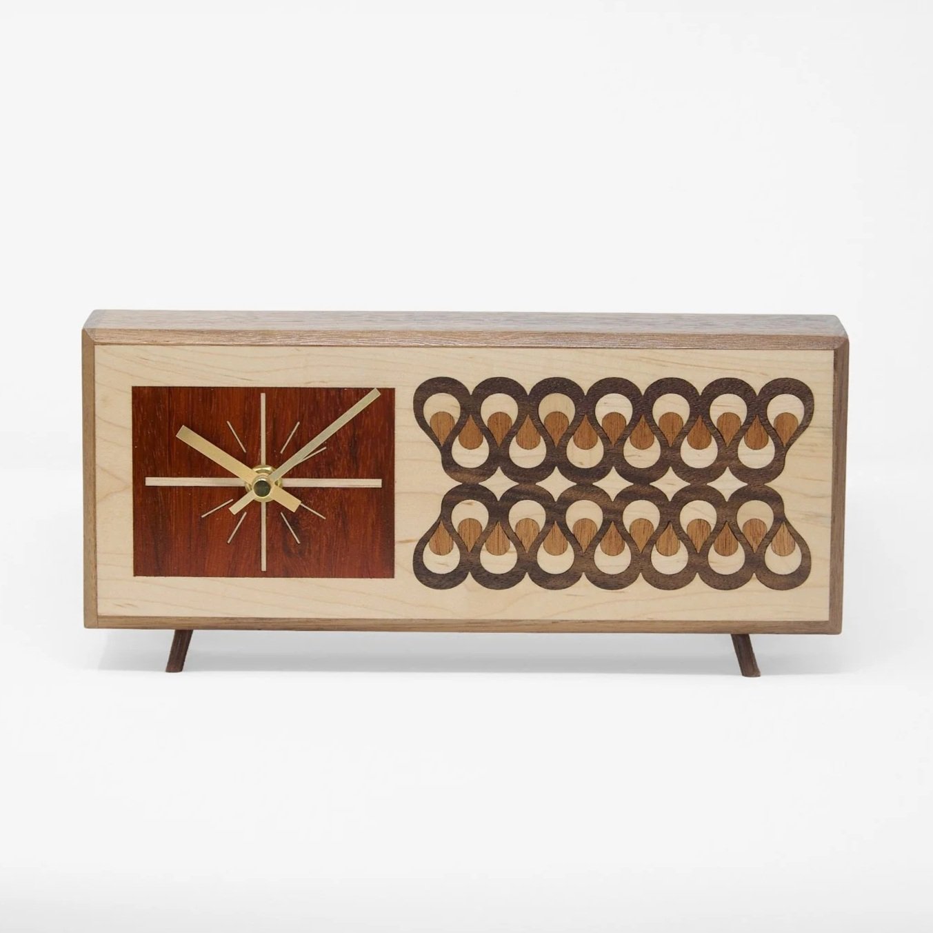 Mid-century modern Teardrop Clock displayed as collectible functional art