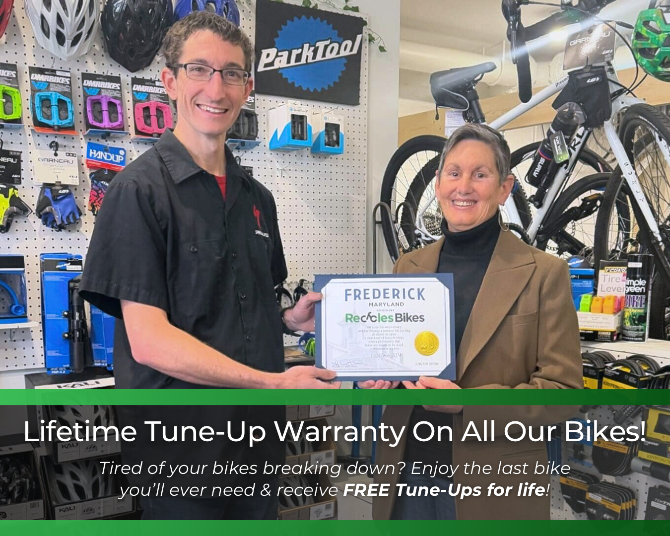 Bicycle Repair & Service ReCycles Bikes - Lifetime Warranty.PNG