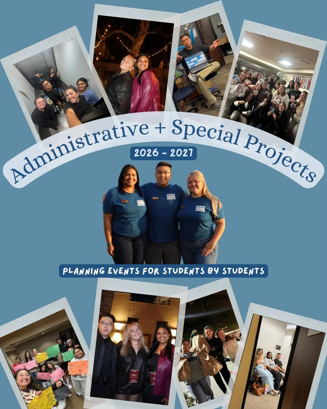 If you&rsquo;ve ever been called the &ldquo;glue&rdquo; of your friend group, the Administrative + Special Projects role might be for you!&nbsp;

Admin chairs keep The Board running smoothly by organizing meetings, managing financial reimbursements, 