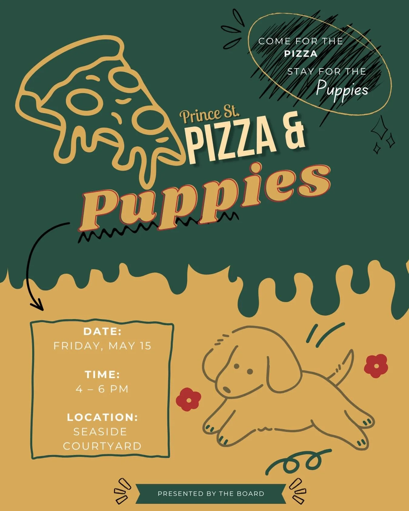 POV: You just finished your first week of May-mester and now you&rsquo;re eating @princestreetpizza and hanging with puppies. 🍕🐾🥹

We&rsquo;re celebrating the start of the summer session with the ultimate afternoon hangout. Meet us behind Seaside 