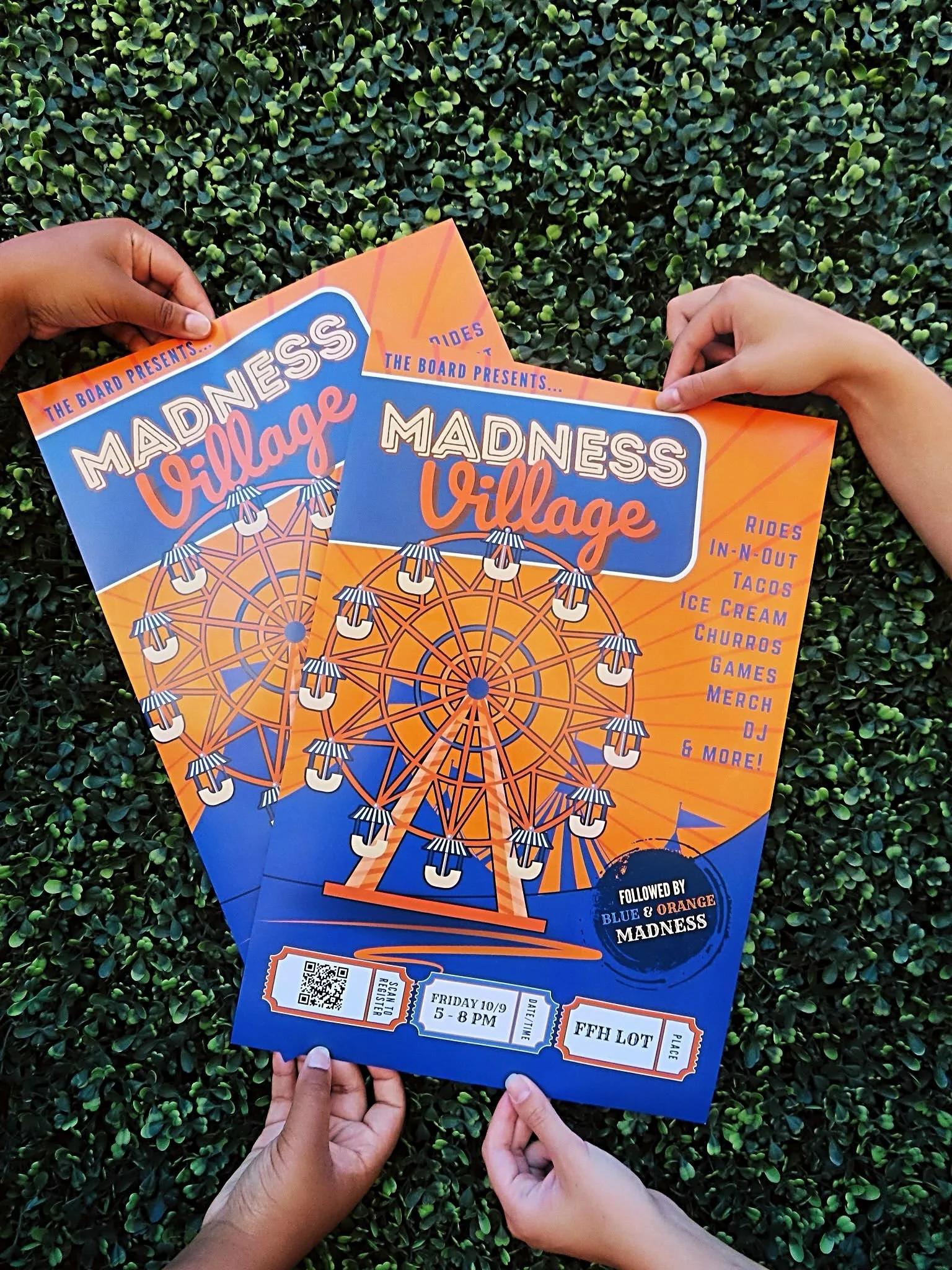Fair warning, Waves 🎡: madness is on its way!!!🎪

Get ready for the Board&rsquo;s BIGGEST event of the year, Blue and Orange Madness

We&rsquo;re kicking off Madness Village with rides, games, a DJ, merch, In-N-Out, tacos, ice cream, and churros. B