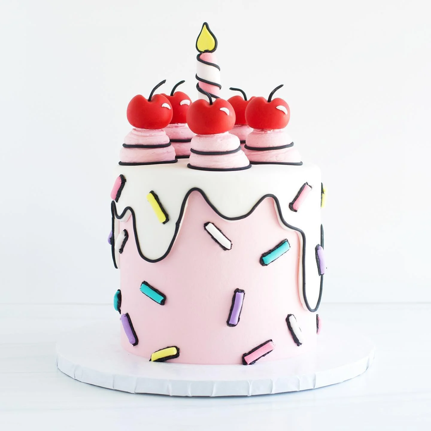 Finally jumping on this trend and patiently waiting for someone to order another one #comiccake
.
.
.
.
#siftandwhip #darngoodbakedgood #birthdaycake #miamisweets #Miamicake #miamiparty #cake #miamidessert #miamikidsparty #miami #yum  #party #food #m