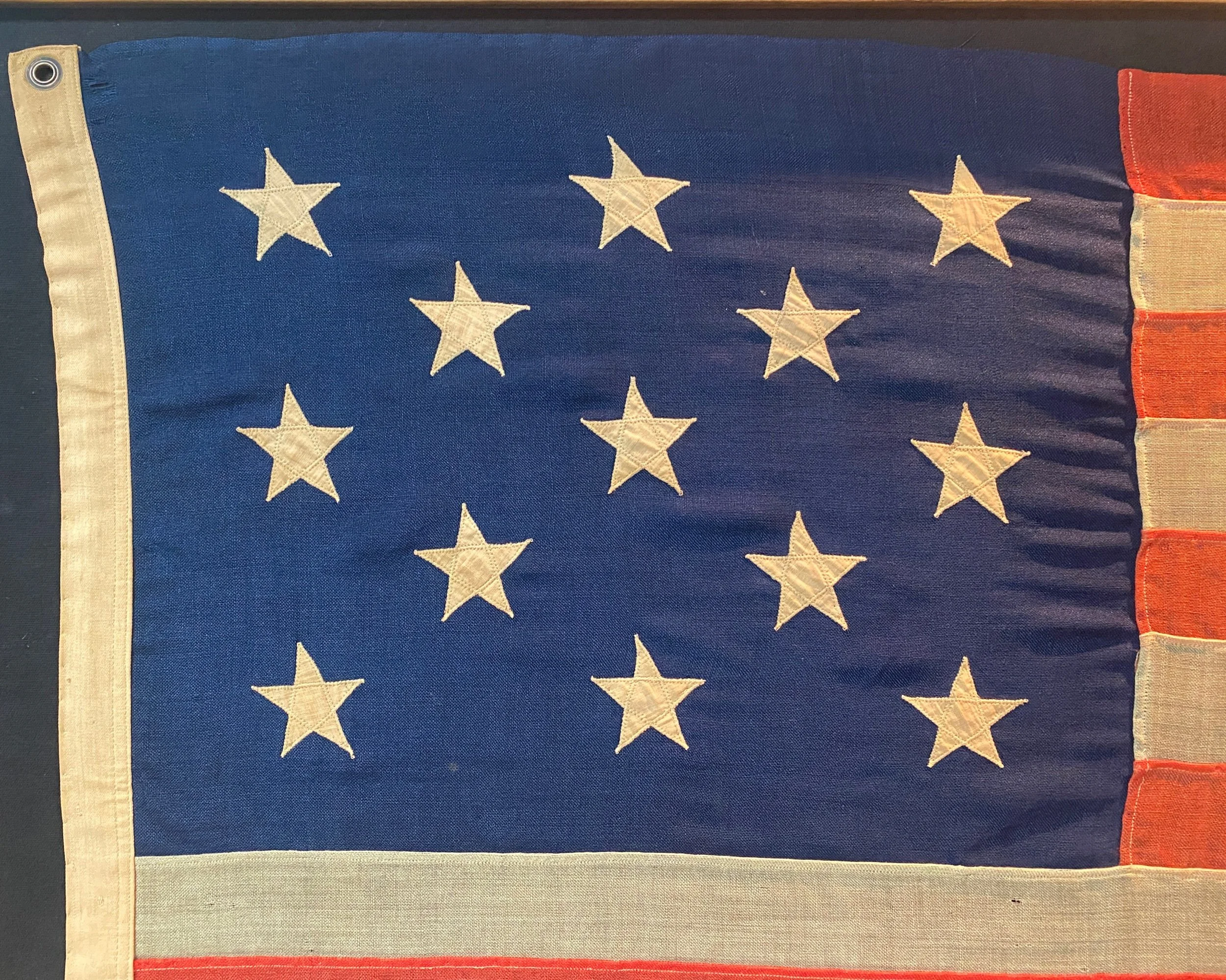 Canton Antique American 13 Star Flag