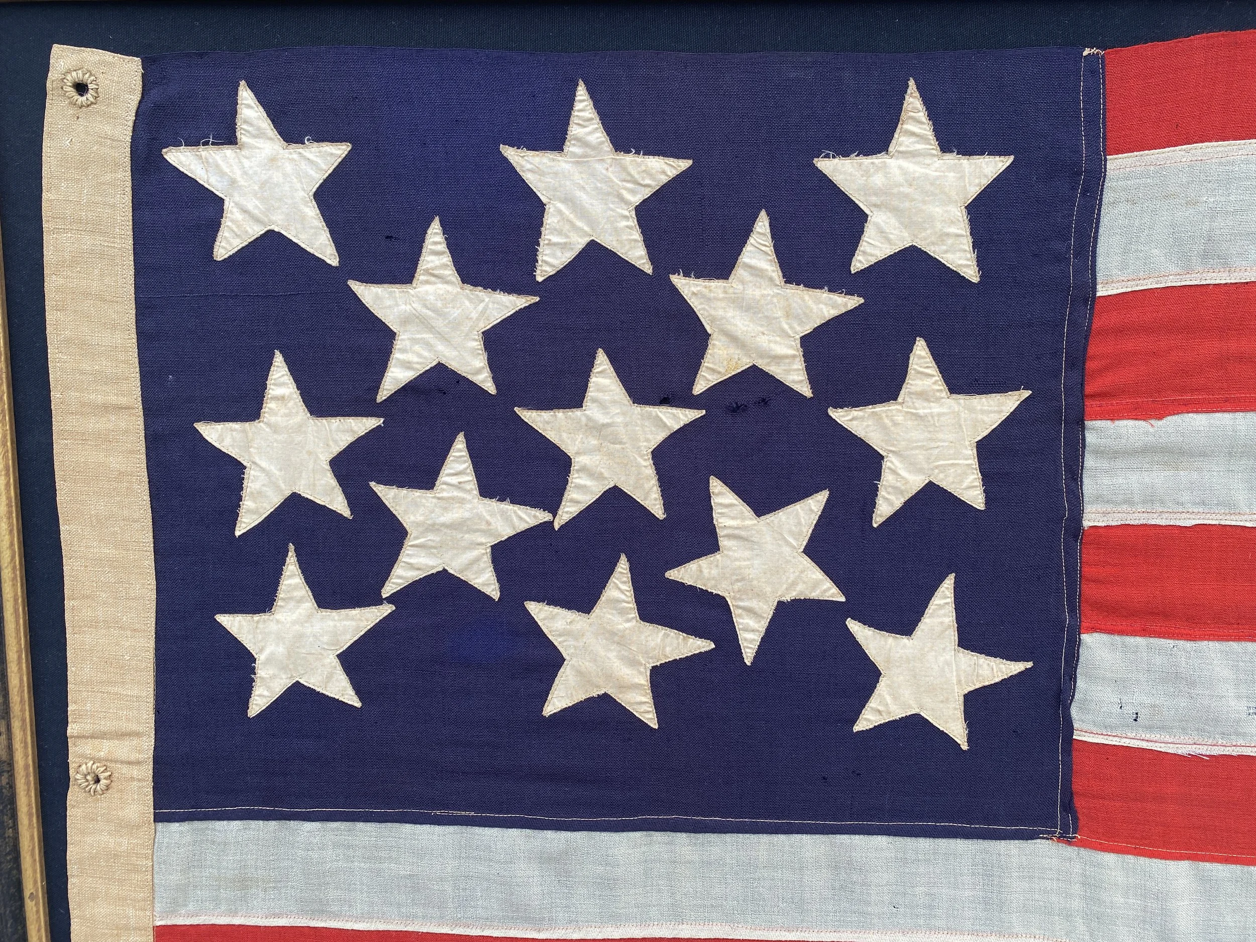 Canton 13 Star American Flag.