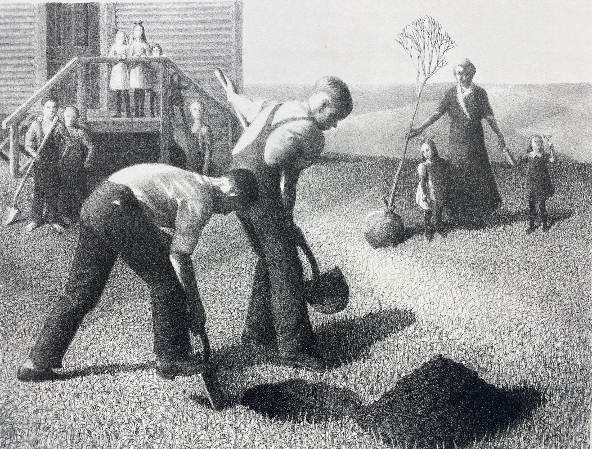 Grant Wood Tree Planting Group