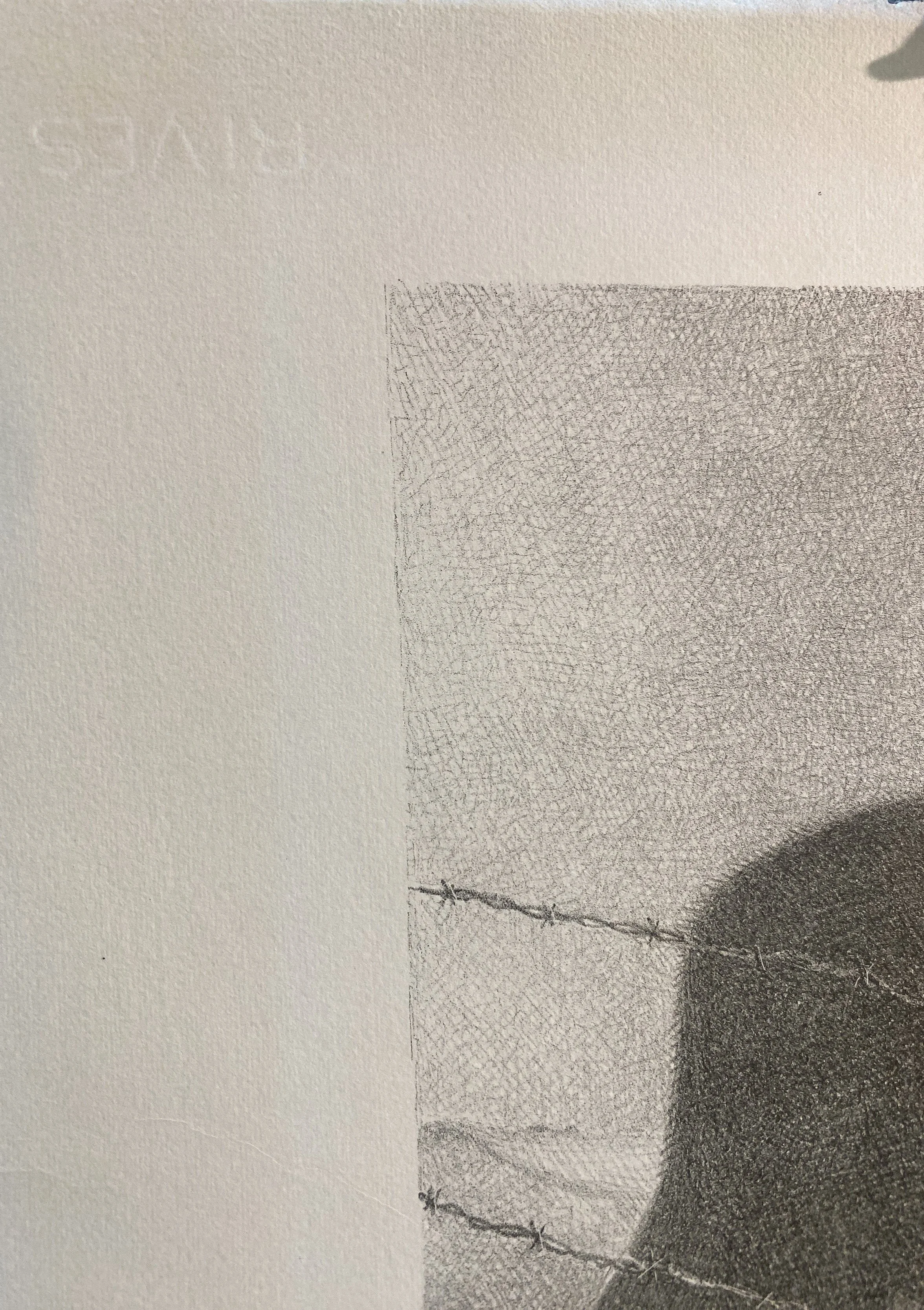 Grant Wood, February Lithograph.  Rives paper with watermark.