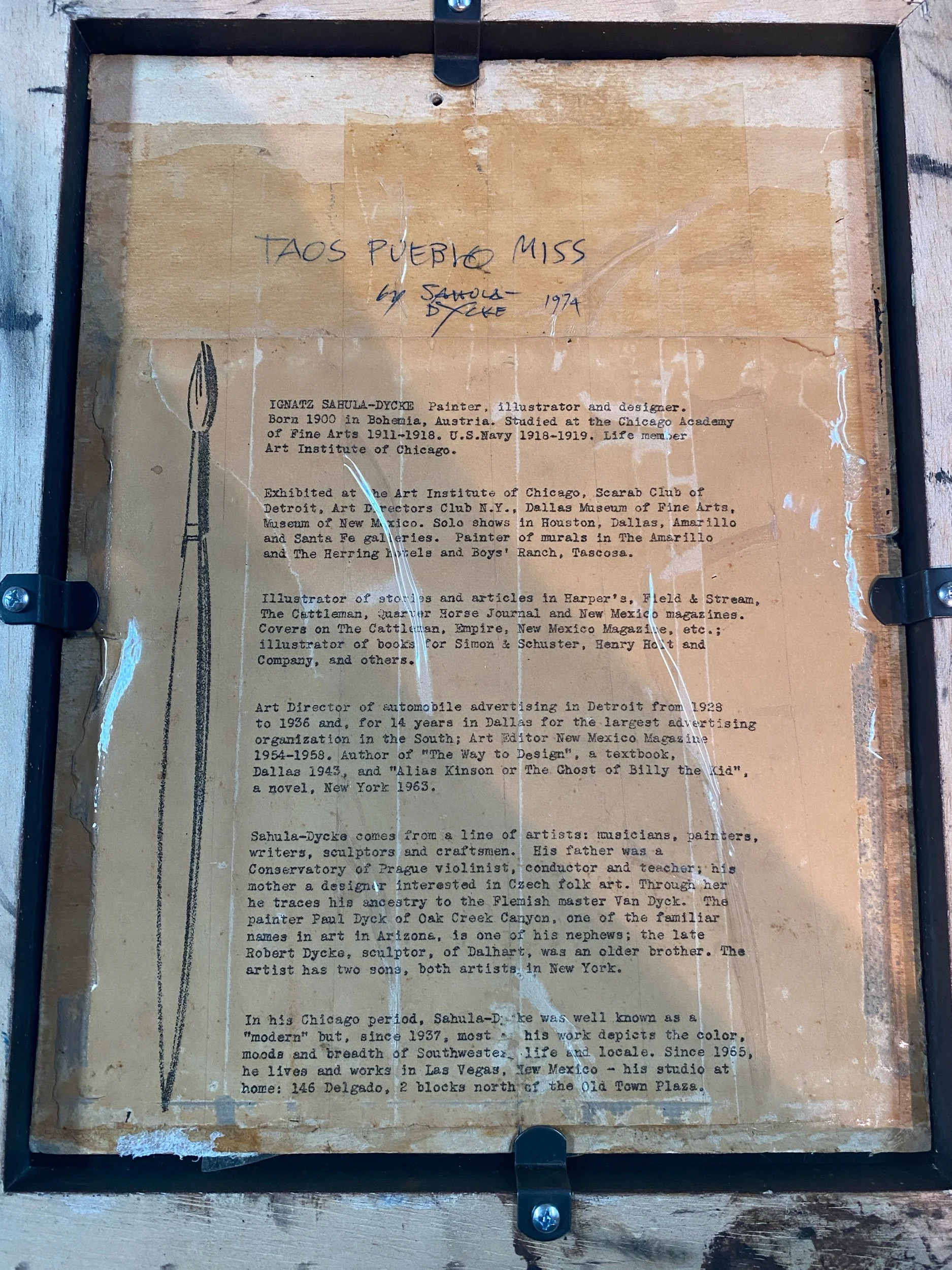 Ignatz Sahula-Dycke Biography