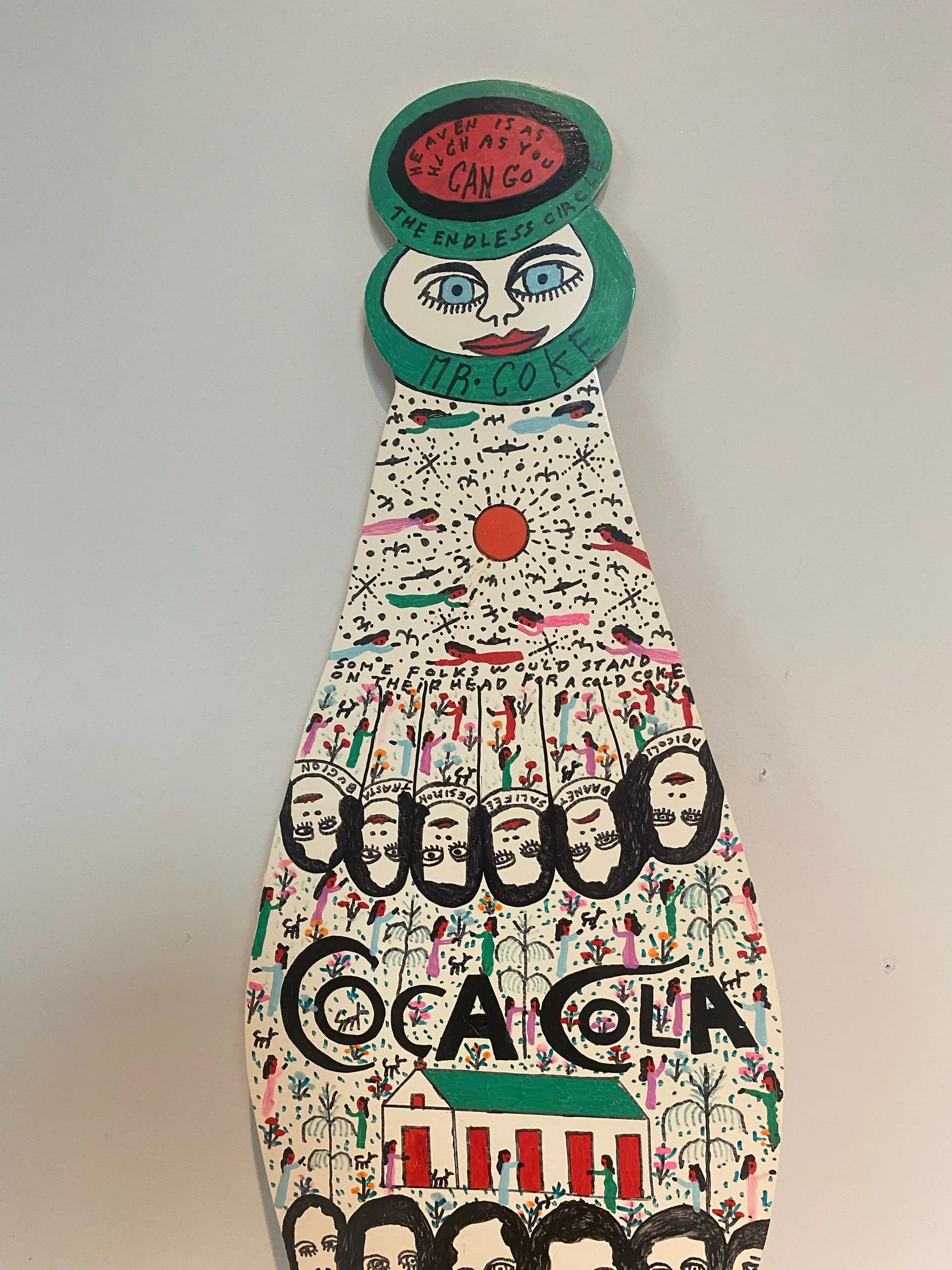 Howard Finster Large Coca-Cola Bottle