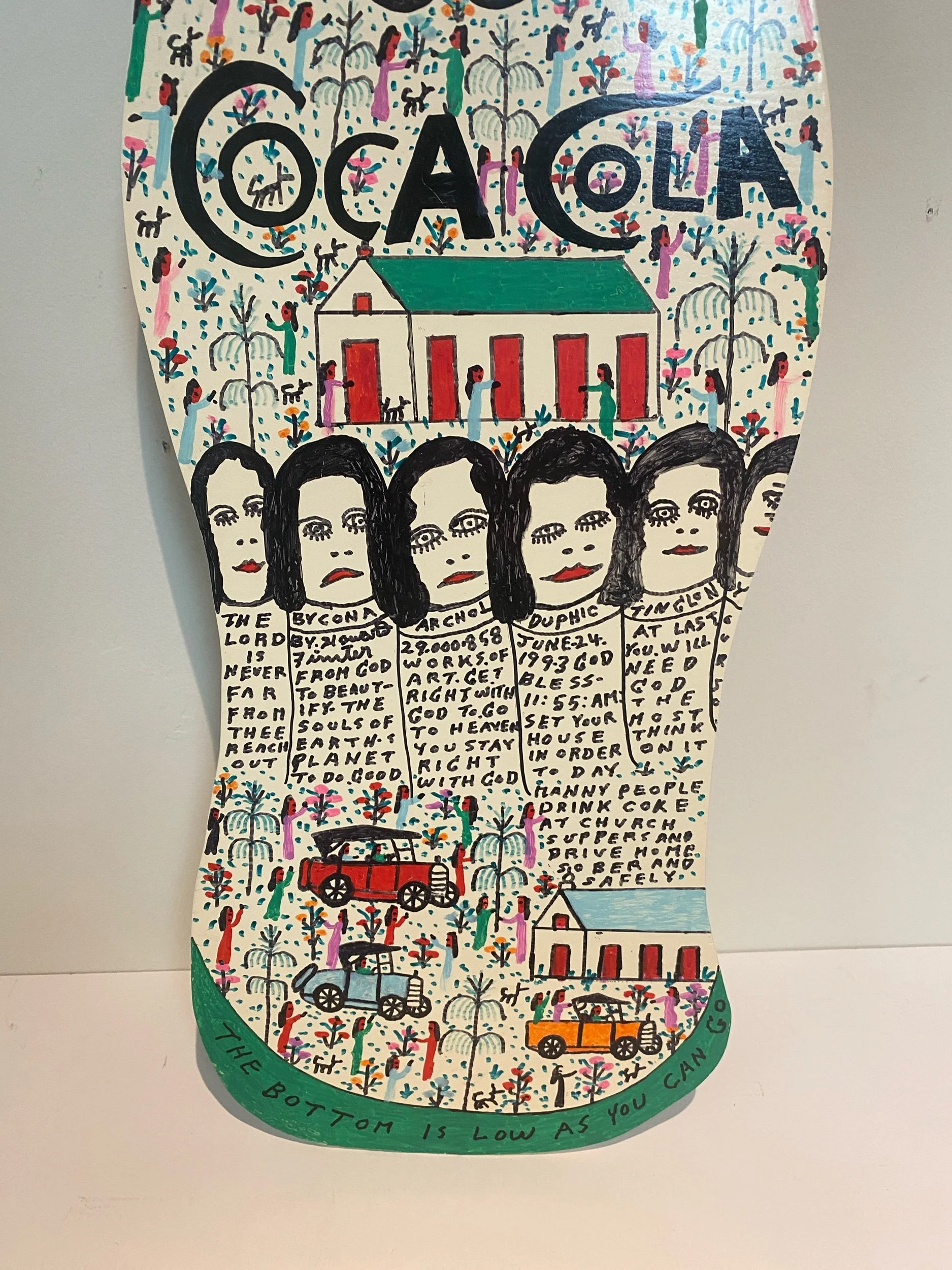 Howard Finster Large Coca-Cola Bottle
