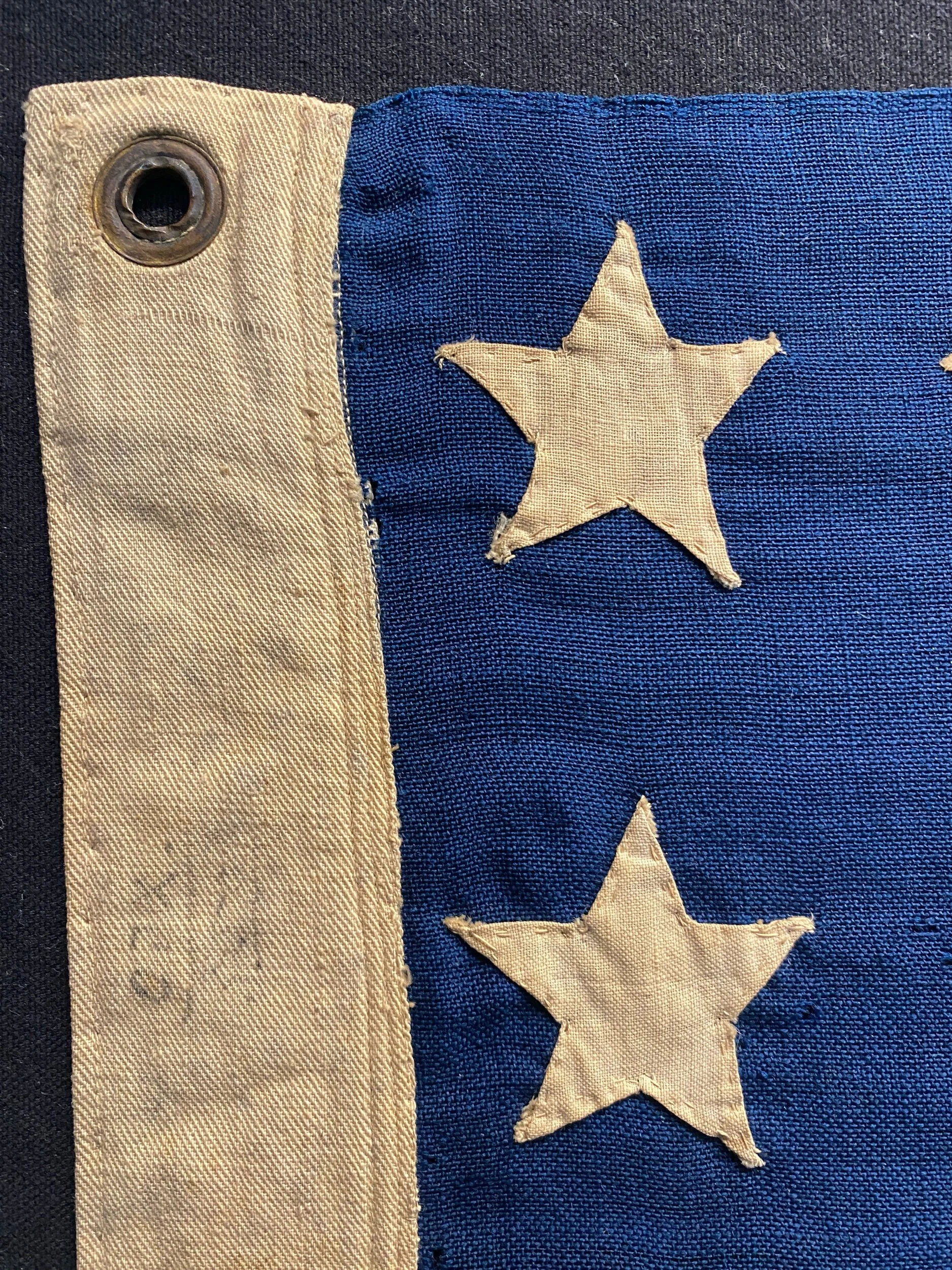 Hand sewn 38 star flag