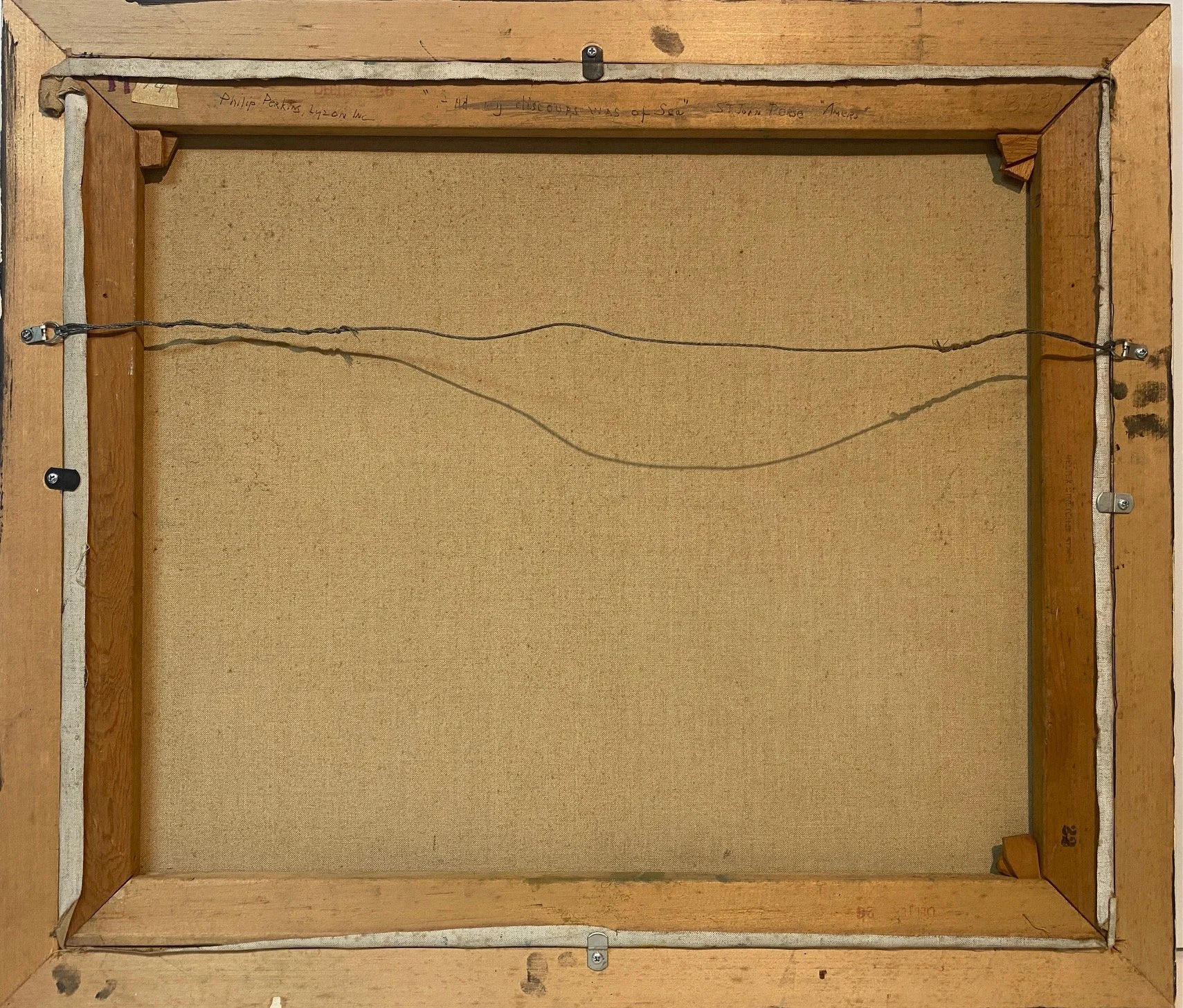 Philip Perkins, original canvas and stretcher, titled on stretcher.