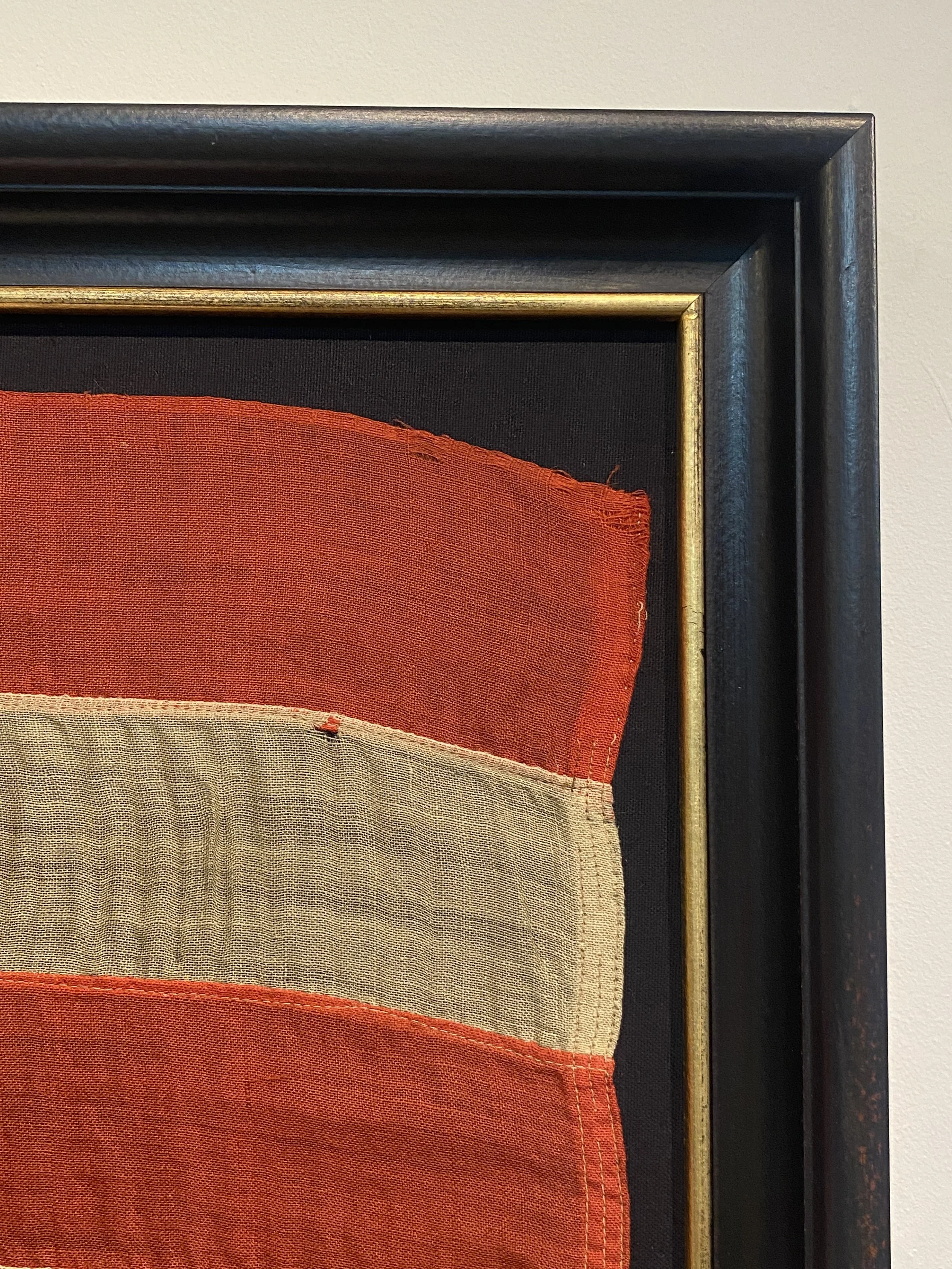 38 Star United States Flag. Colorado Statehood, ( 1877-1890) Hand finished Italian frame.