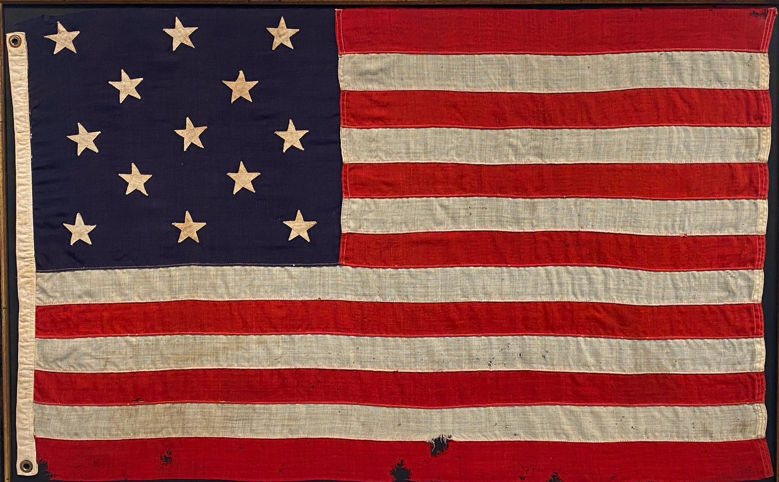 ANTIQUE AMERICAN 13 STAR FLAG  Ca. 1900-1920