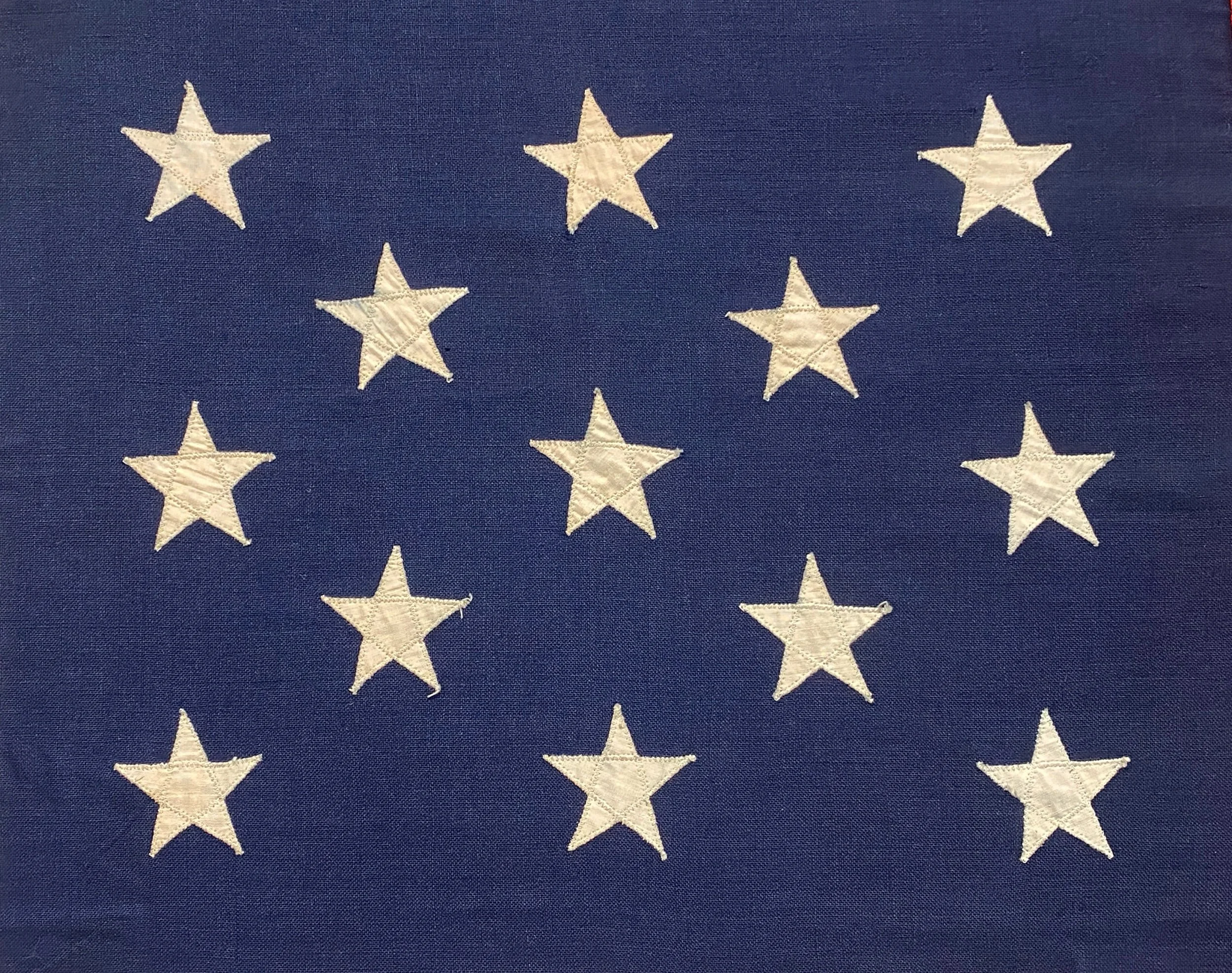 ANTIQUE AMERICAN 13 STAR FLAG. “Knox”