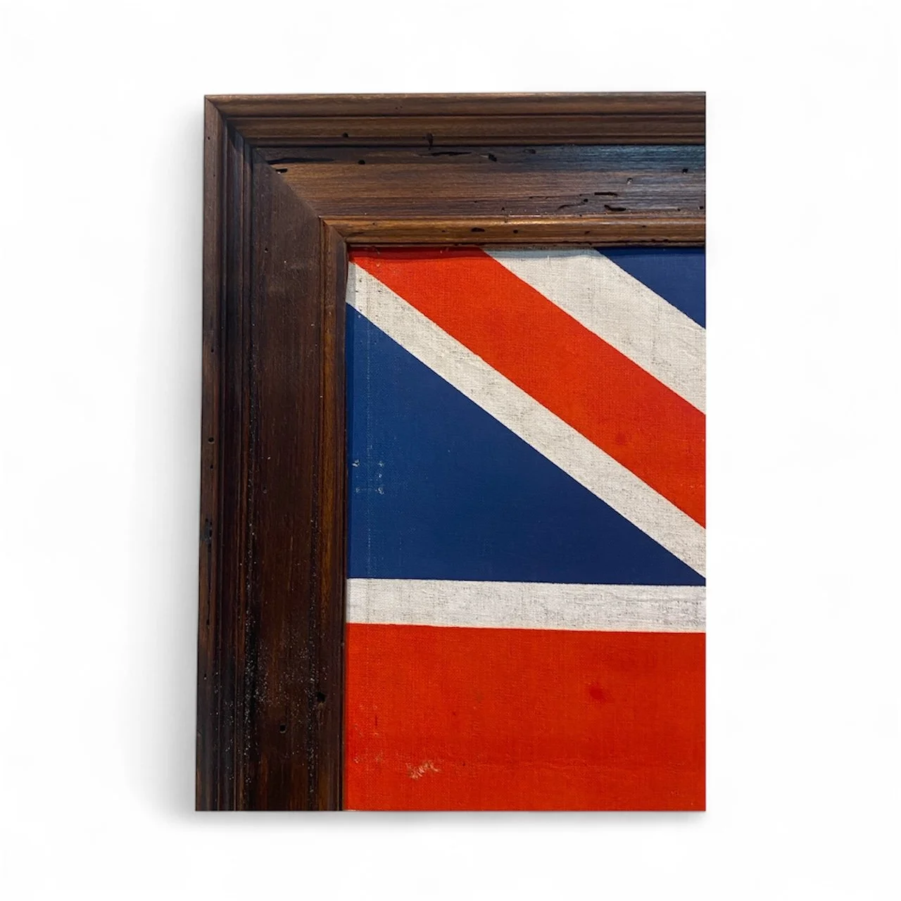 British Union Jack Parade Flag Custom Wormwood Italian Frame.