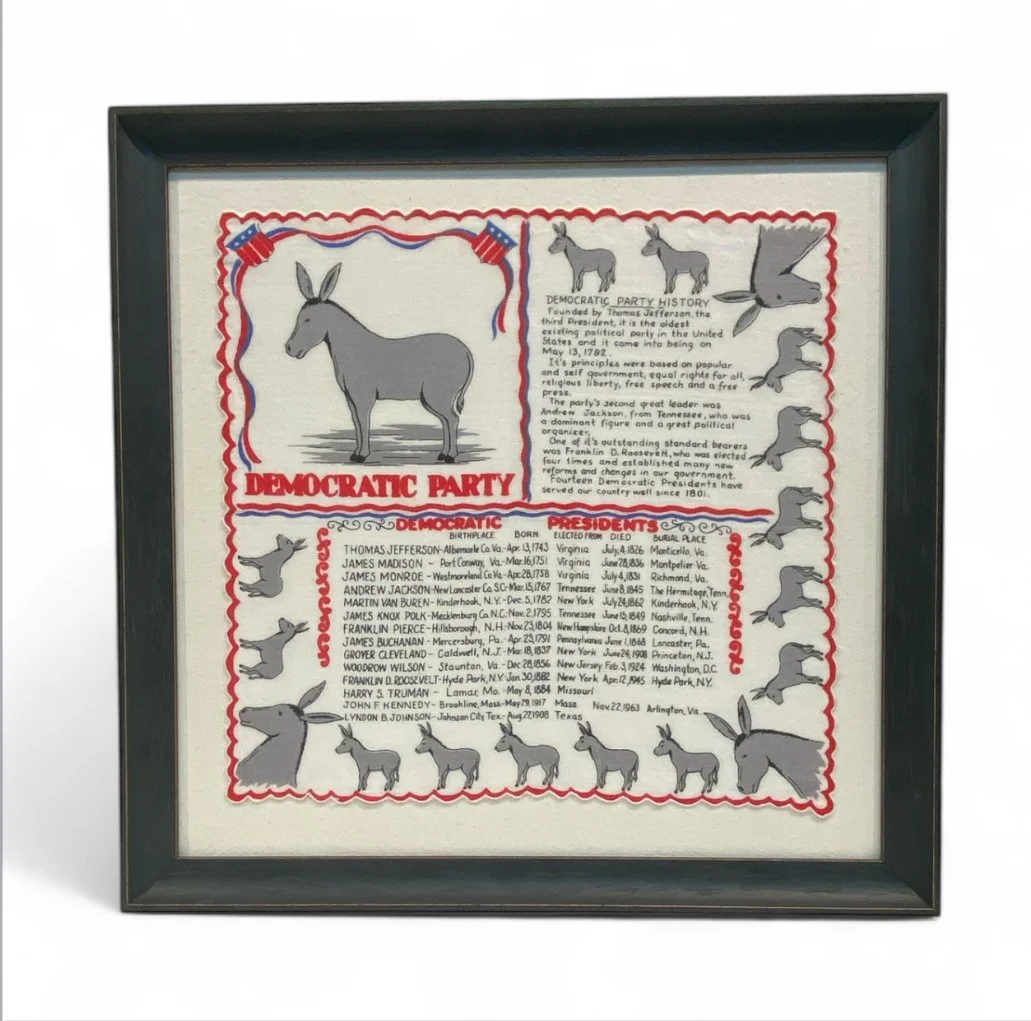 Democratic Party Handkerchief 1963-1969.