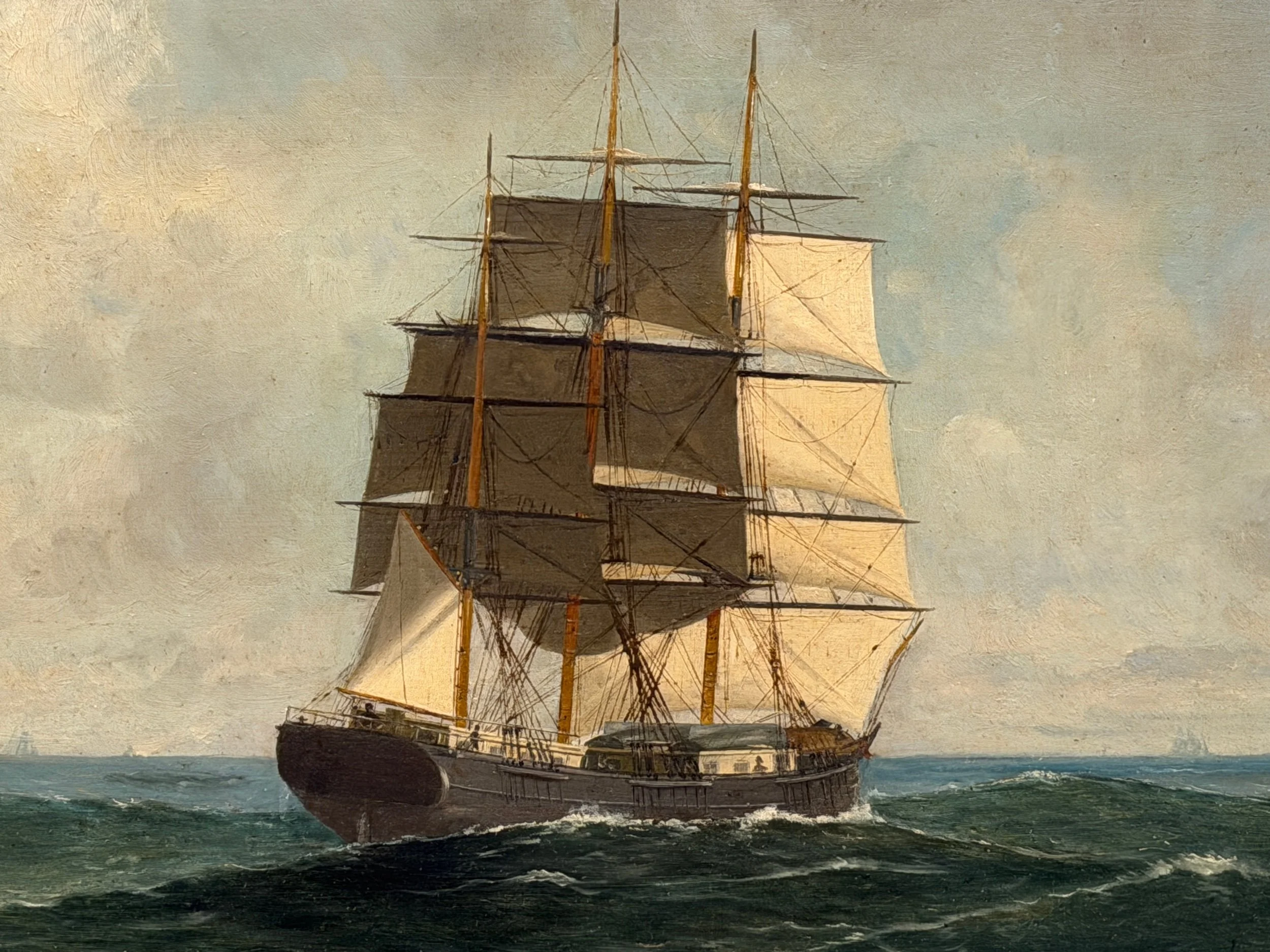 William Henry Coffin, (MA 1812-1898). Ship Painting.