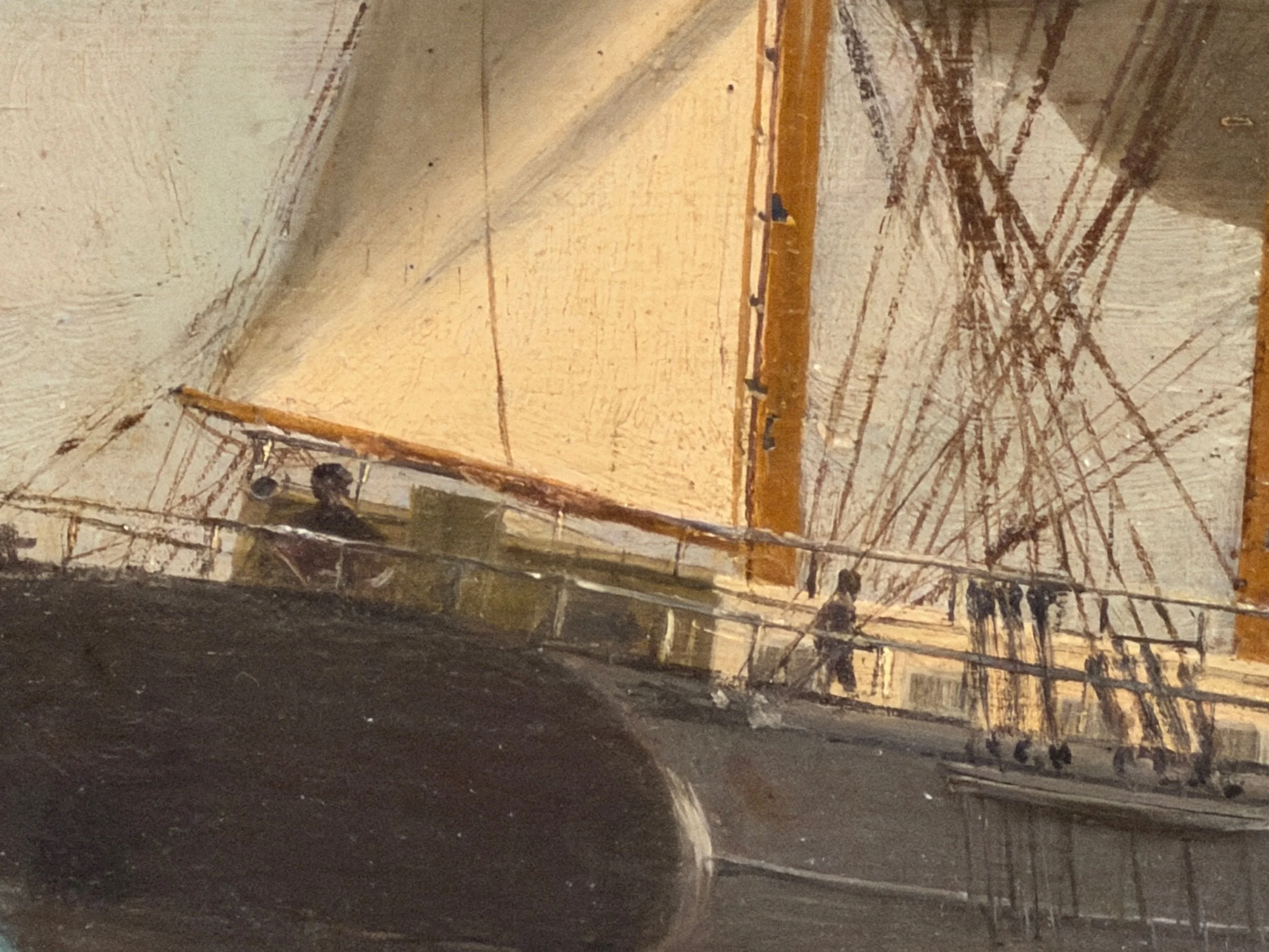 William Henry Coffin, (MA 1812-1898). Ship Painting.
