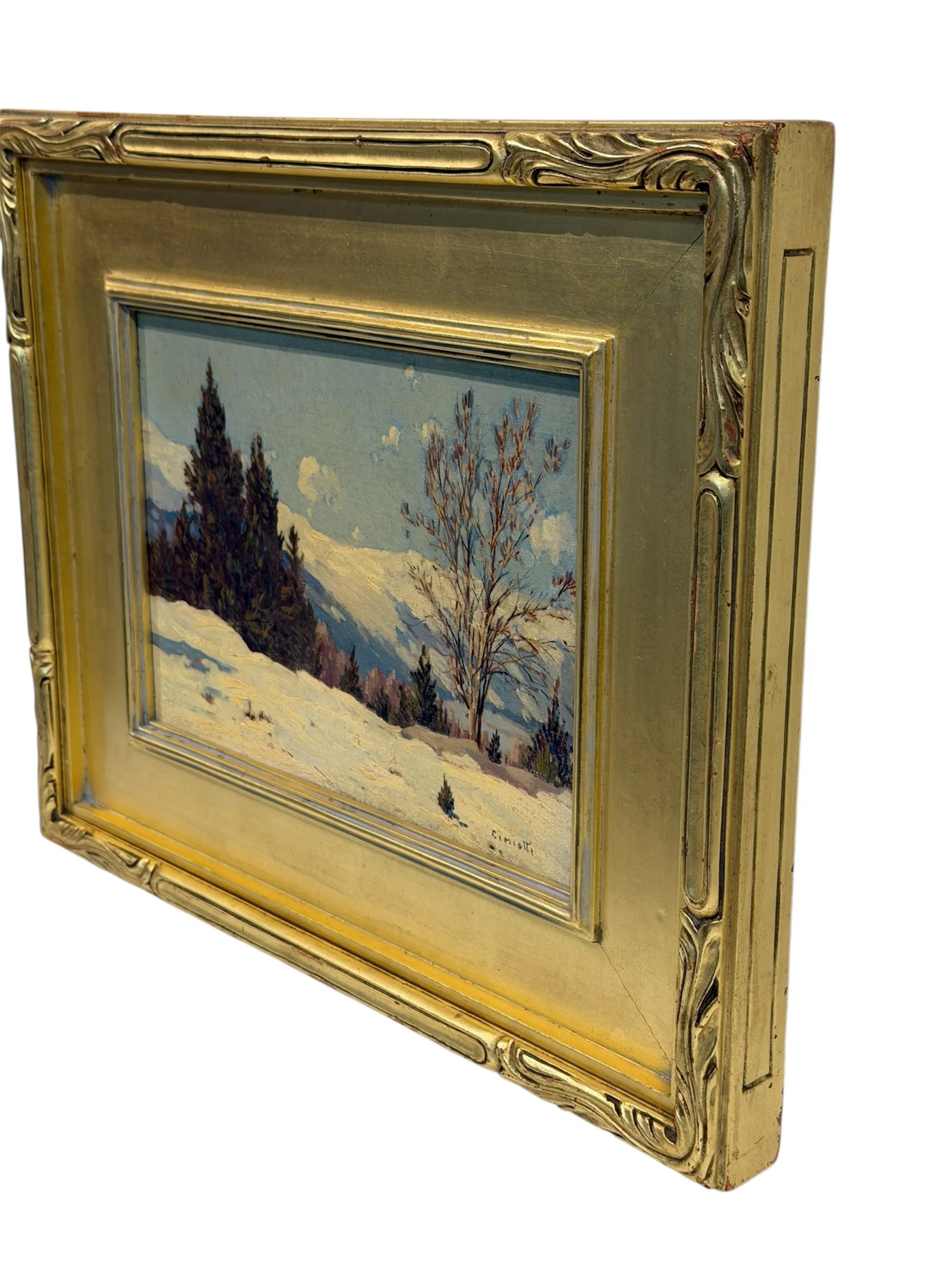 GUSTAVE CIMIOTTI, AMERICAN 1875-1969 WINTER SCENE