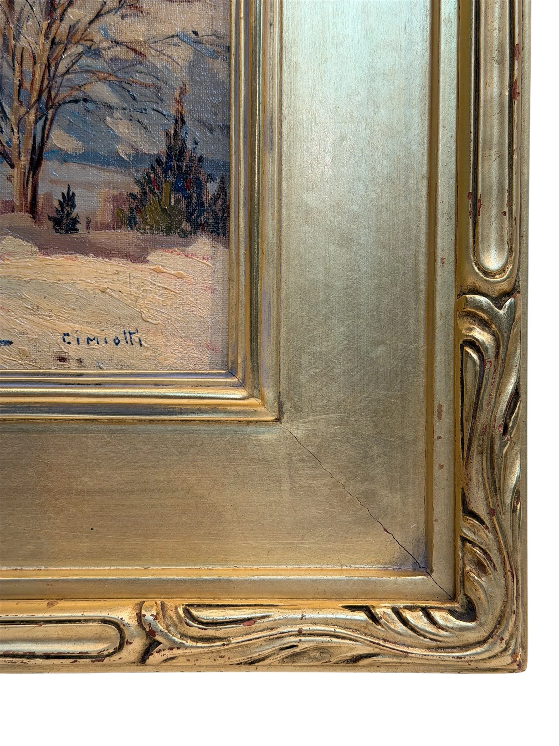GUSTAVE CIMIOTTI, AMERICAN 1875-1969 WINTER SCENE