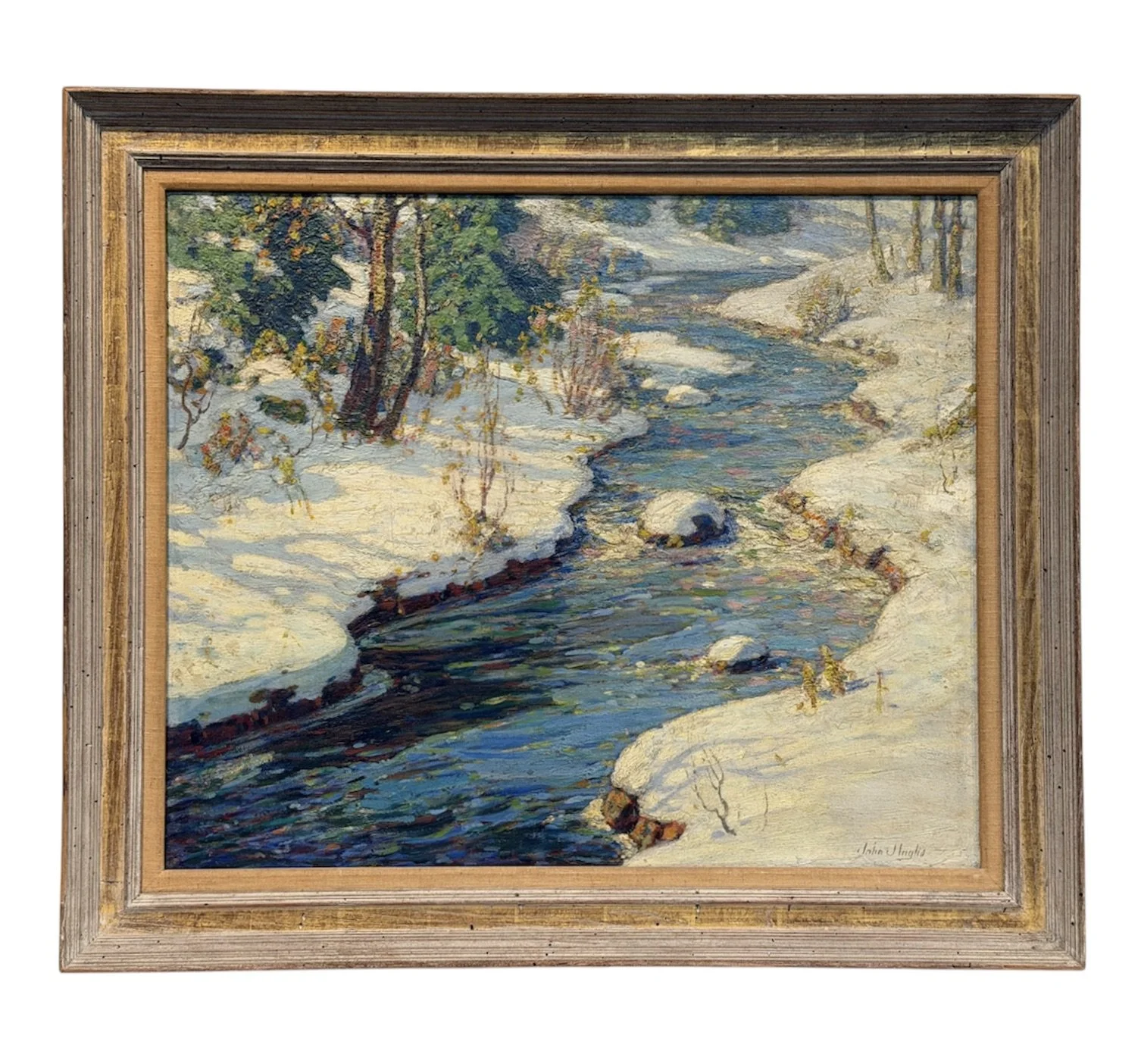 JOHN J. INGLIS (IRISH / AMERICAN, 1867-1946.) Winter Stream