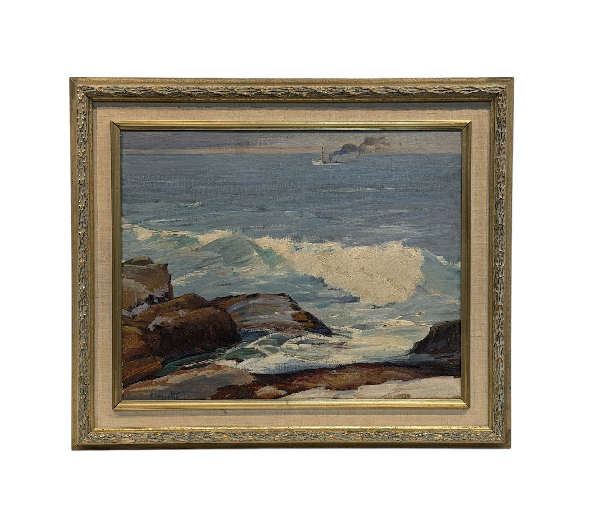 GUSTAVE CIMIOTTI, AMERICAN. 1875-1969. OCEAN POINT, MAINE.