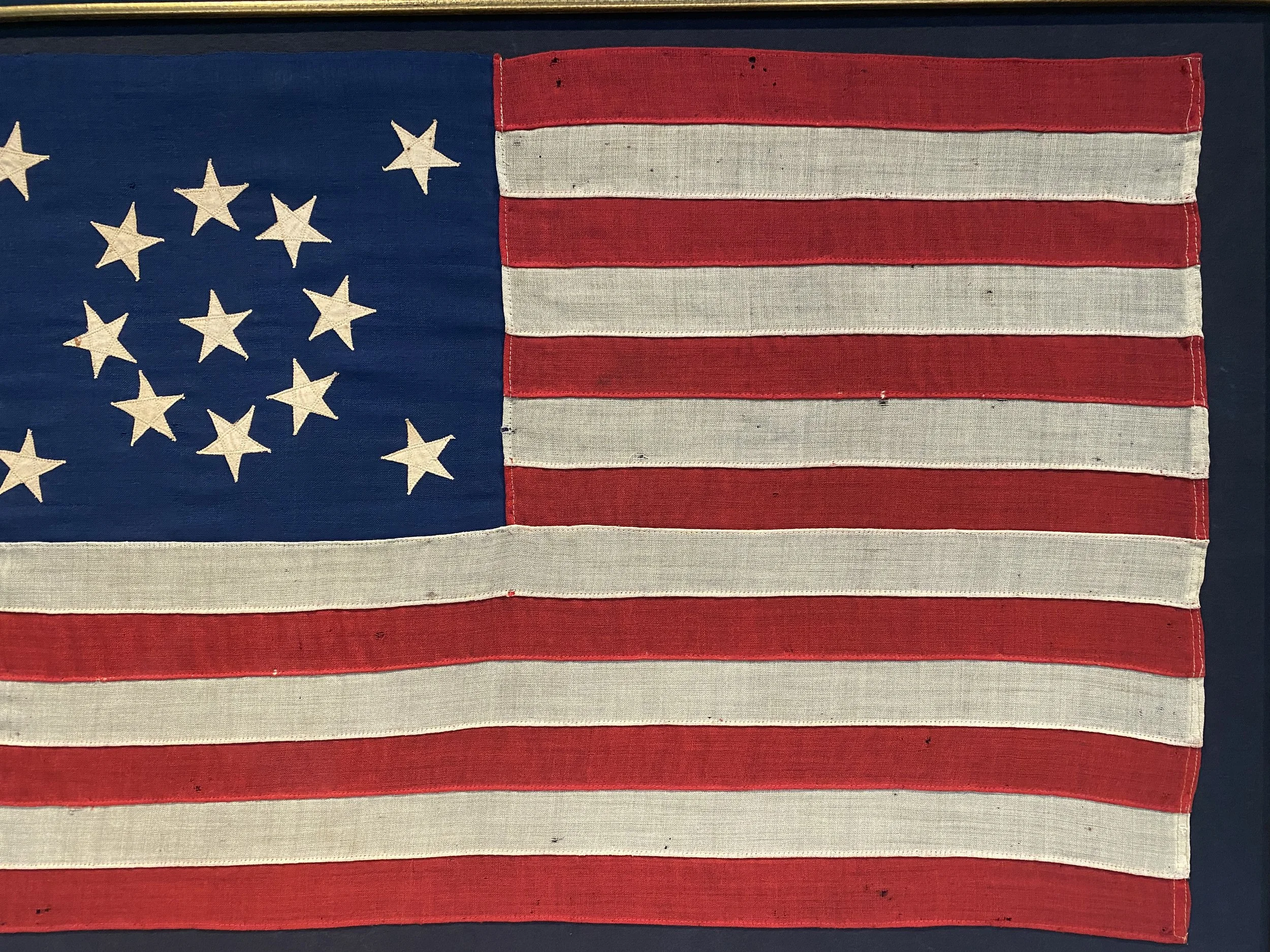 Medallion Pattern American 13 Star Flag