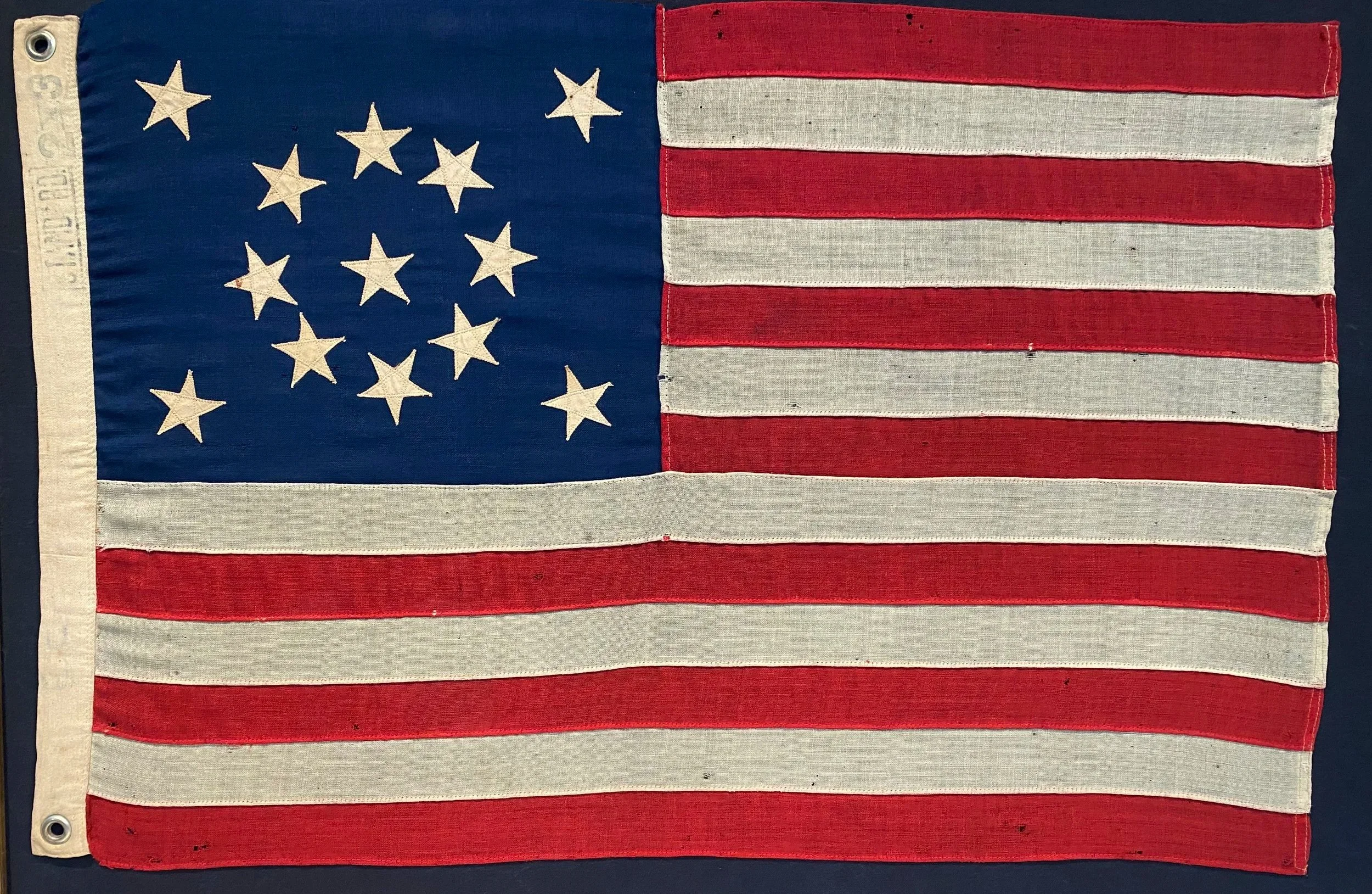 Medallion Pattern American 13 Star Flag