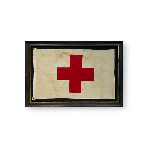 Vintage America Red Cross Flags — Michael Hall Antiques