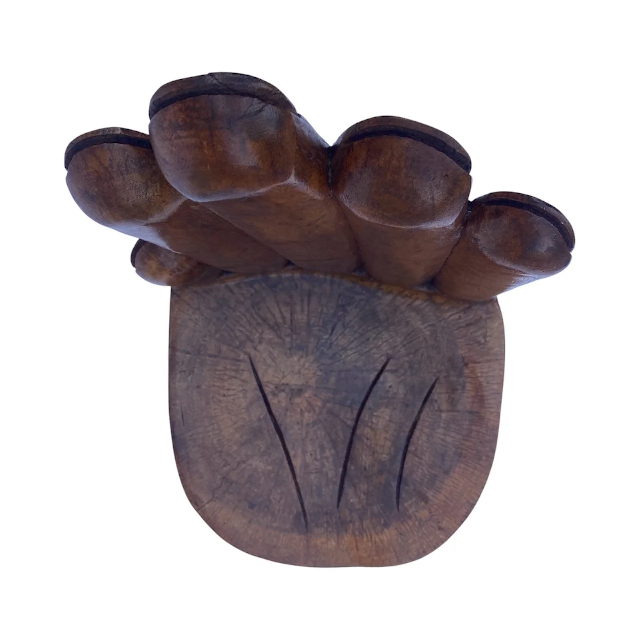 Pedro Friedberg style wood carved hand chair 1960's